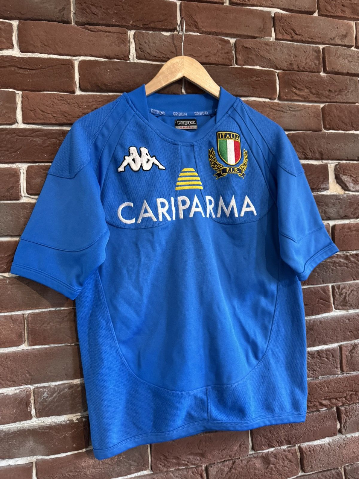 Kappa × Vintage Vintage 00s Kappa Italy Rugby Football Shirt Jersey Blue S Size US S / EU 44-46 / 1 - 2 Thumbnail