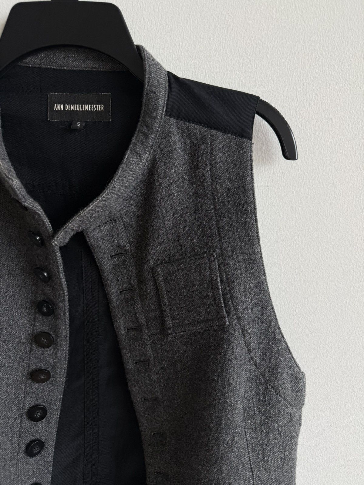 Ann Demeulemeester Wool Buttoned Vest (Runway) Size US S / EU 44-46 / 1 - 6 Thumbnail