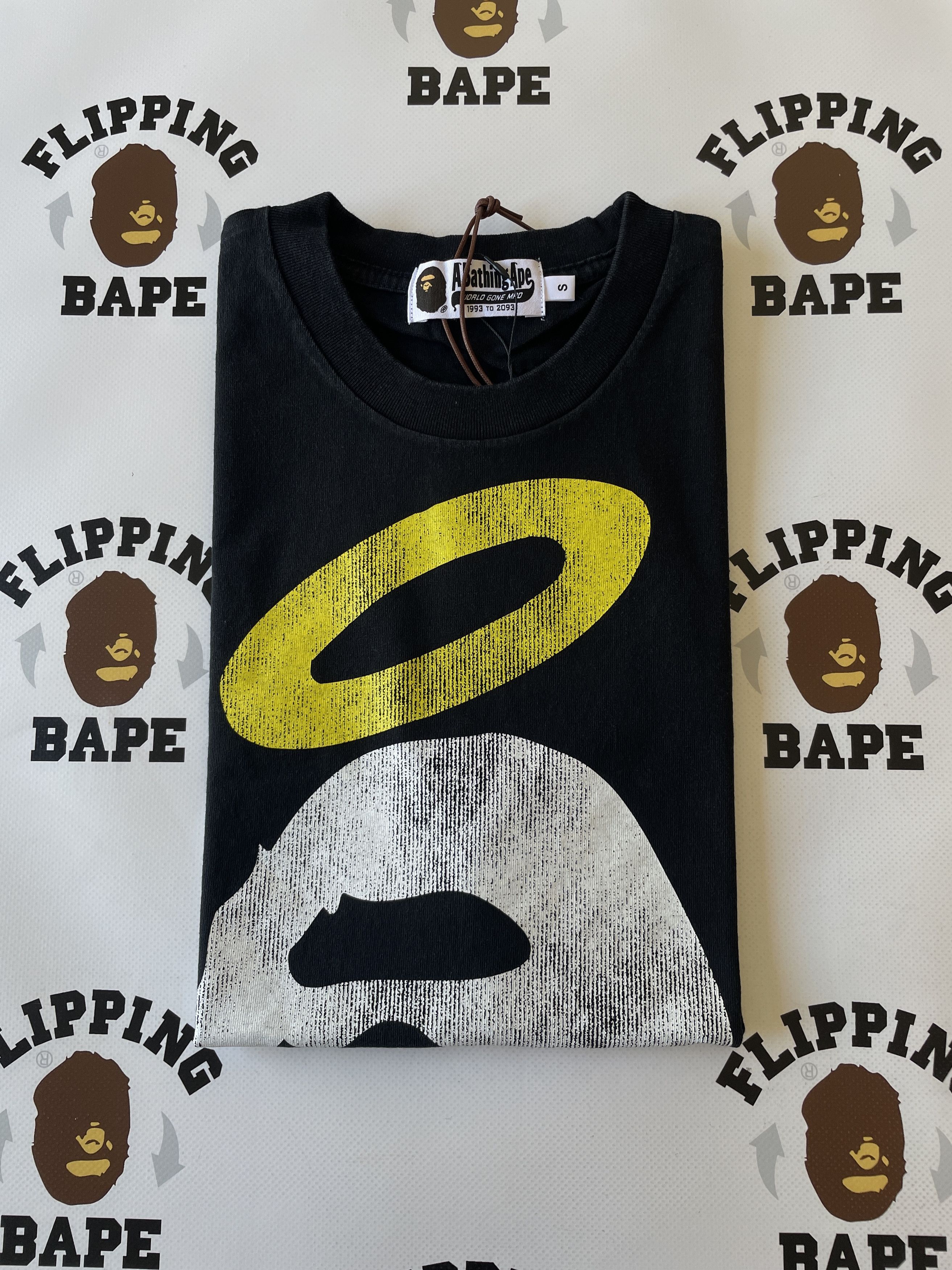 Bape × Union LA BAPE X UNION WASHED APE HEAD TEE Size US M / EU 48-50 / 2 - 5 Thumbnail