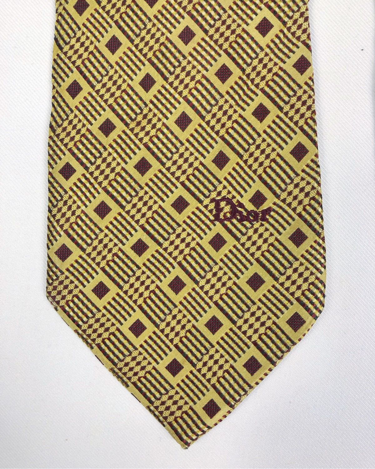 Christian Dior Monsieur Rare Vintage Christian Dior Monsieur Silk Tie Size ONE SIZE - 4 Thumbnail
