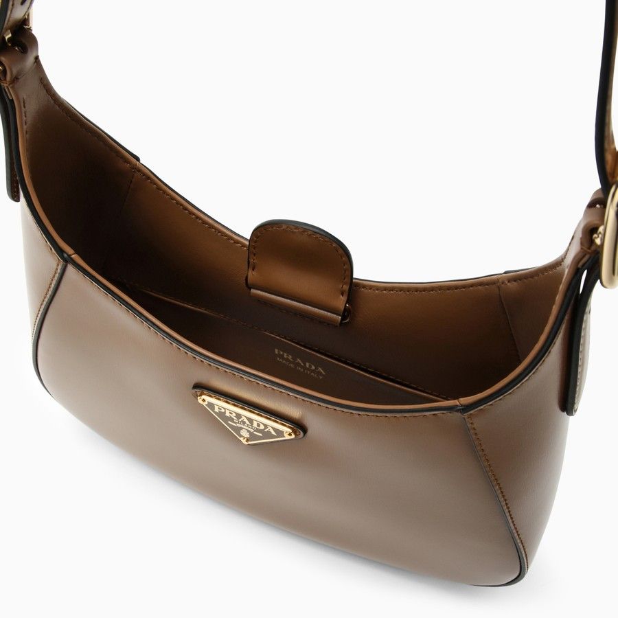 Prada o1d2blof0924 Size : OS / Leather Shoulder Bag In Brown Size ONE SIZE - 4 Thumbnail