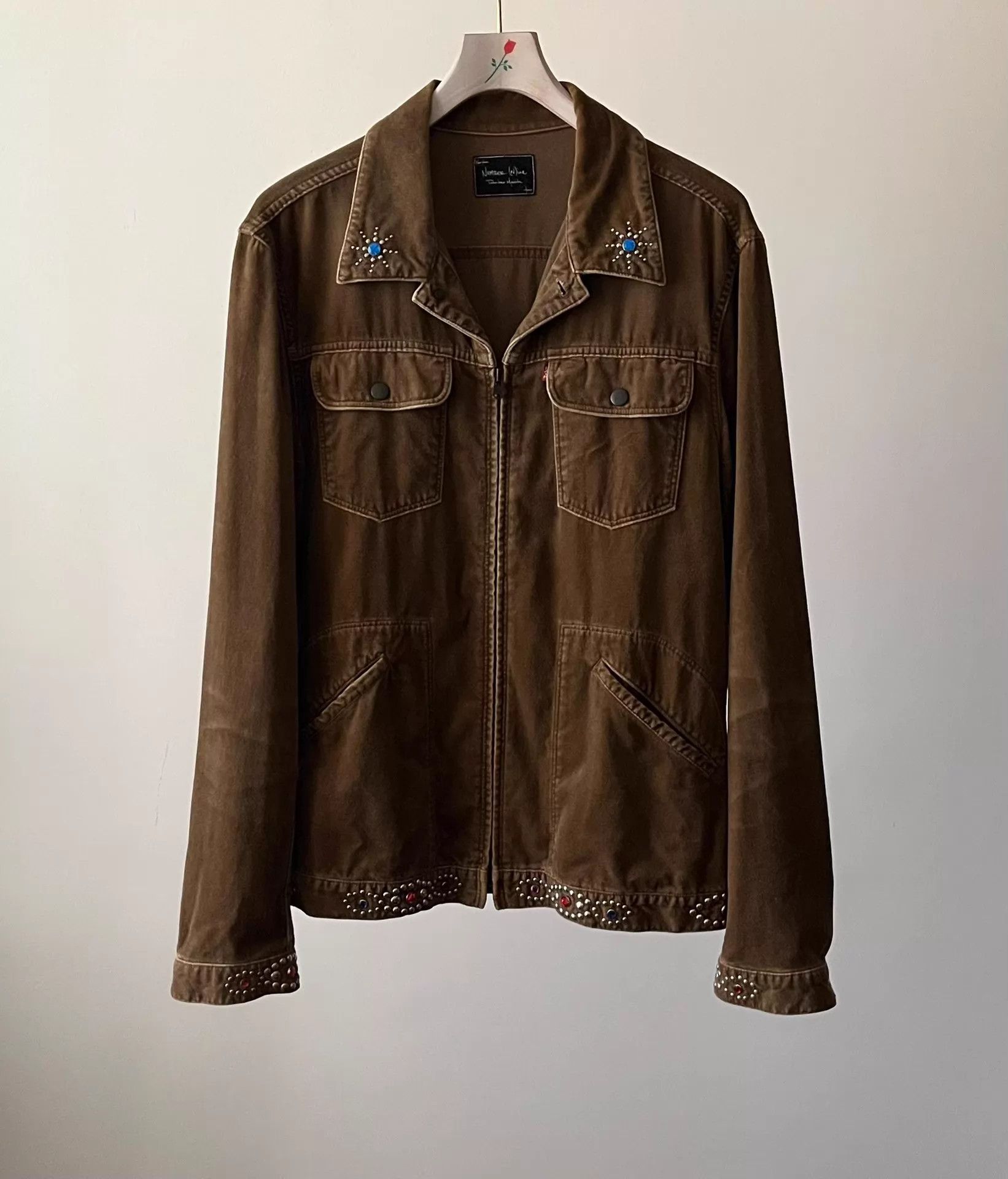 Number (N)ine Number (N)ine 03AW Gem Velvet Jacket Size US XL / EU 56 / 4 - 1 Thumbnail