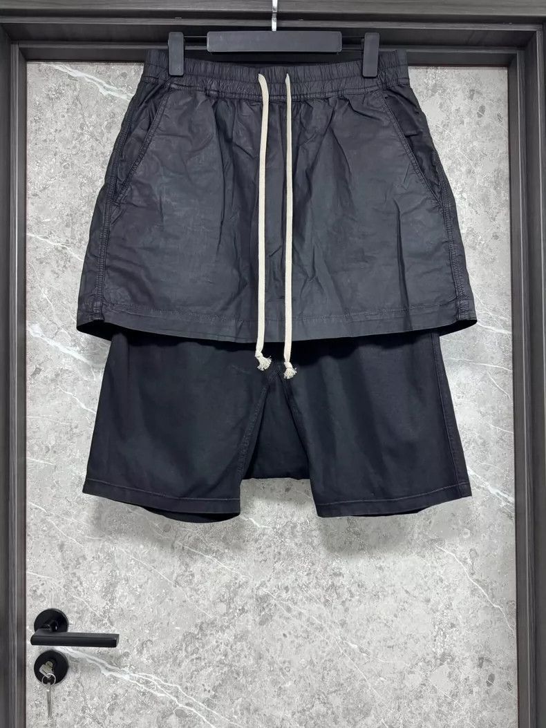 Rick Owens Rick Owens Rick Owens Black Skirt Shorts Combo-2506 Size US 27 - 1 Thumbnail