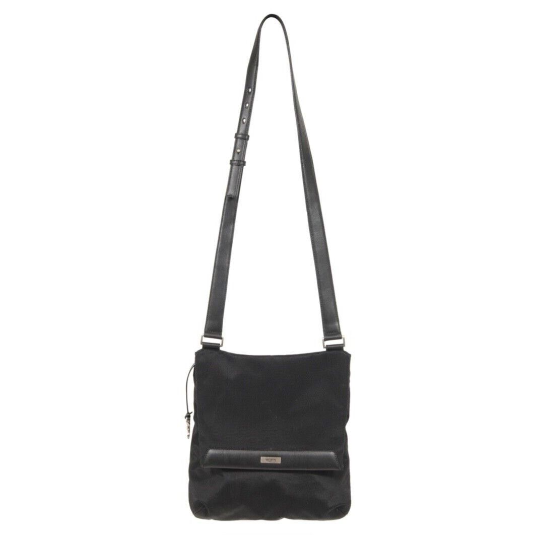 Tumi Crossbody Bag Black Nylon Leather Multipocket Size ONE SIZE - 1 Thumbnail