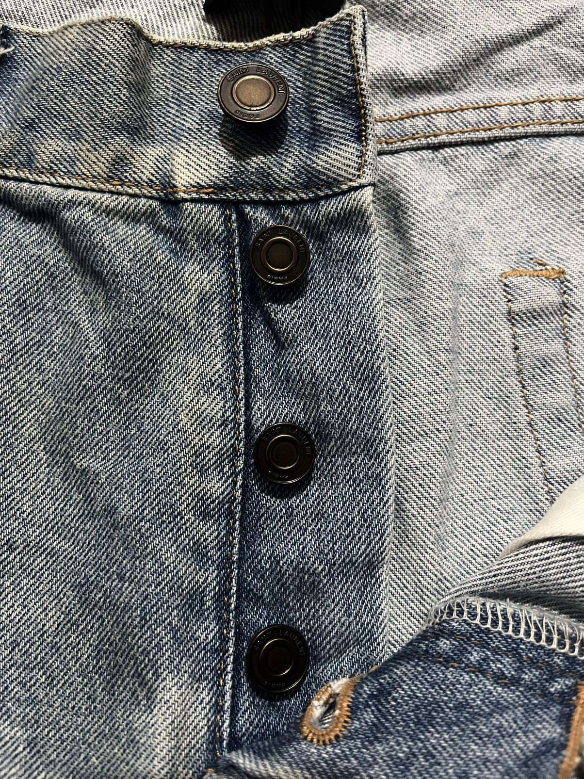 Saint Laurent Paris FW2018 SAINT LAURENT PARIS BLEU CLAIR DENIM Size US 34 / EU 50 - 4 Thumbnail