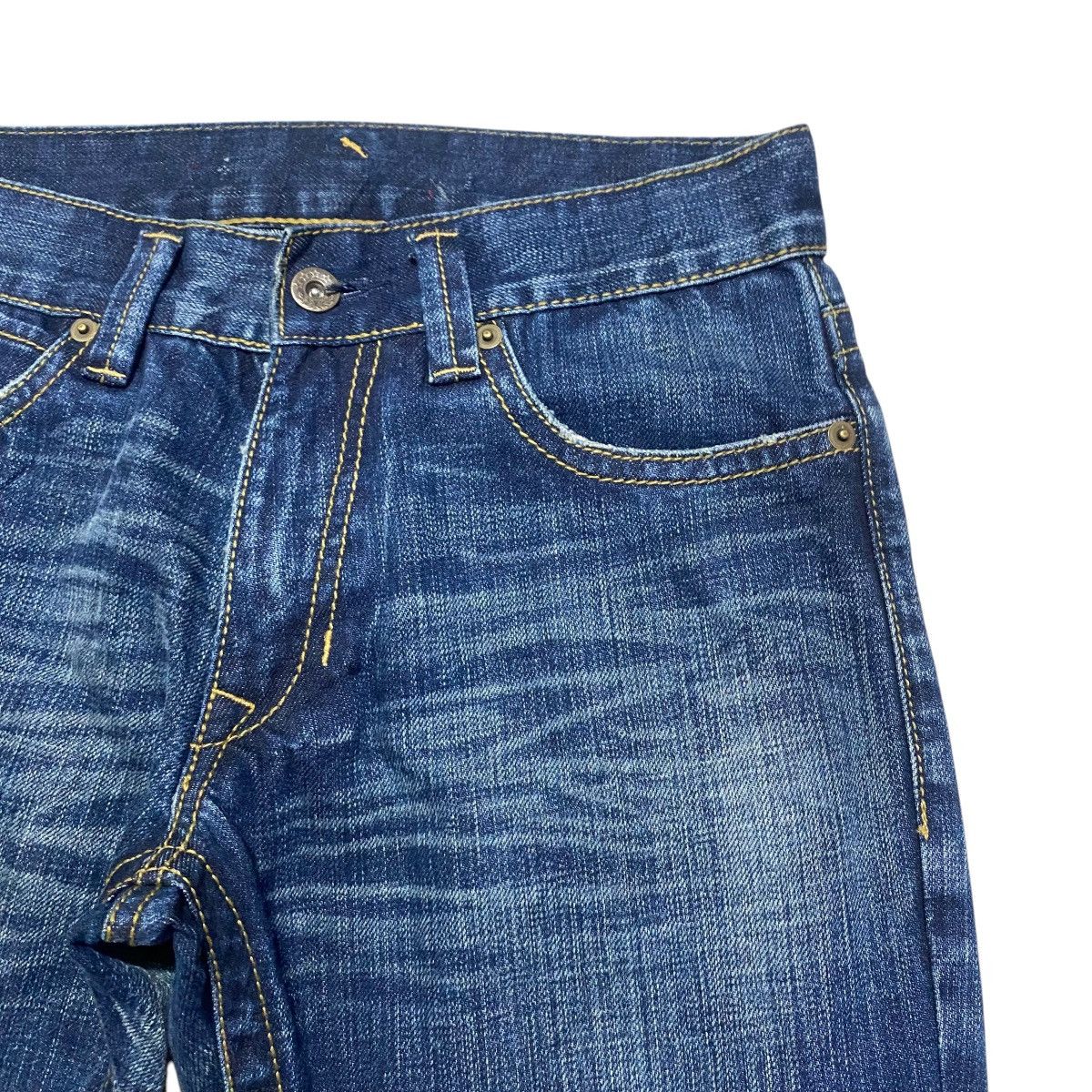 Japanese Brand Japanese Brand Leather Pocket Denim Flare Jeans Size US 27 - 5 Thumbnail