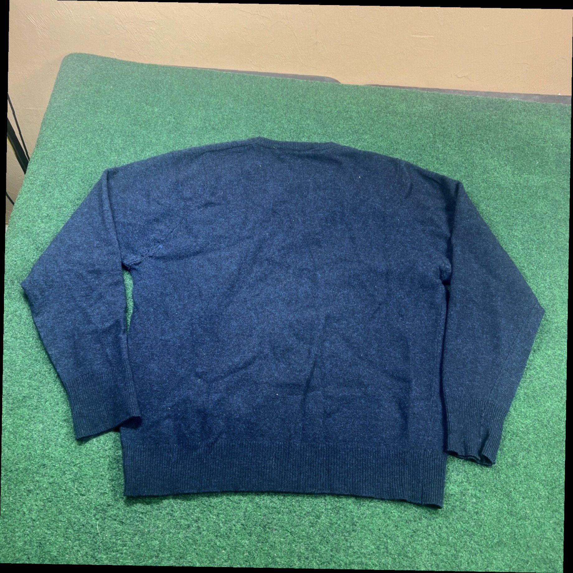 Vintage Vintage Byford London New York Cotton Knit Blue Sweater Mens Large USA Size US L / EU 52-54 / 3 - 7 Thumbnail