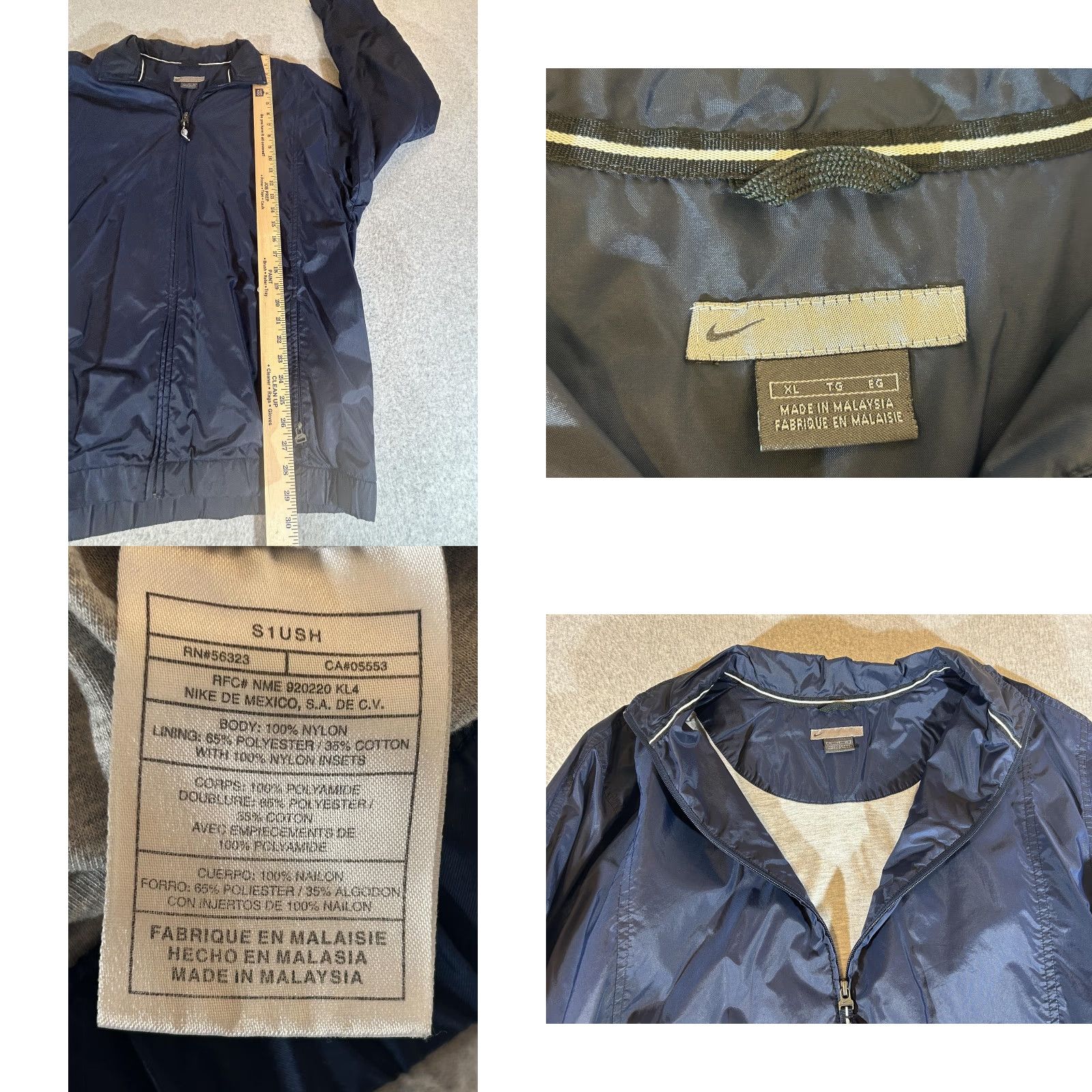 Nike Nike Jacket Mens XL Blue Track Windbreaker Zip Lightweight Vintage 90s Size US XL / EU 56 / 4 - 8 Thumbnail