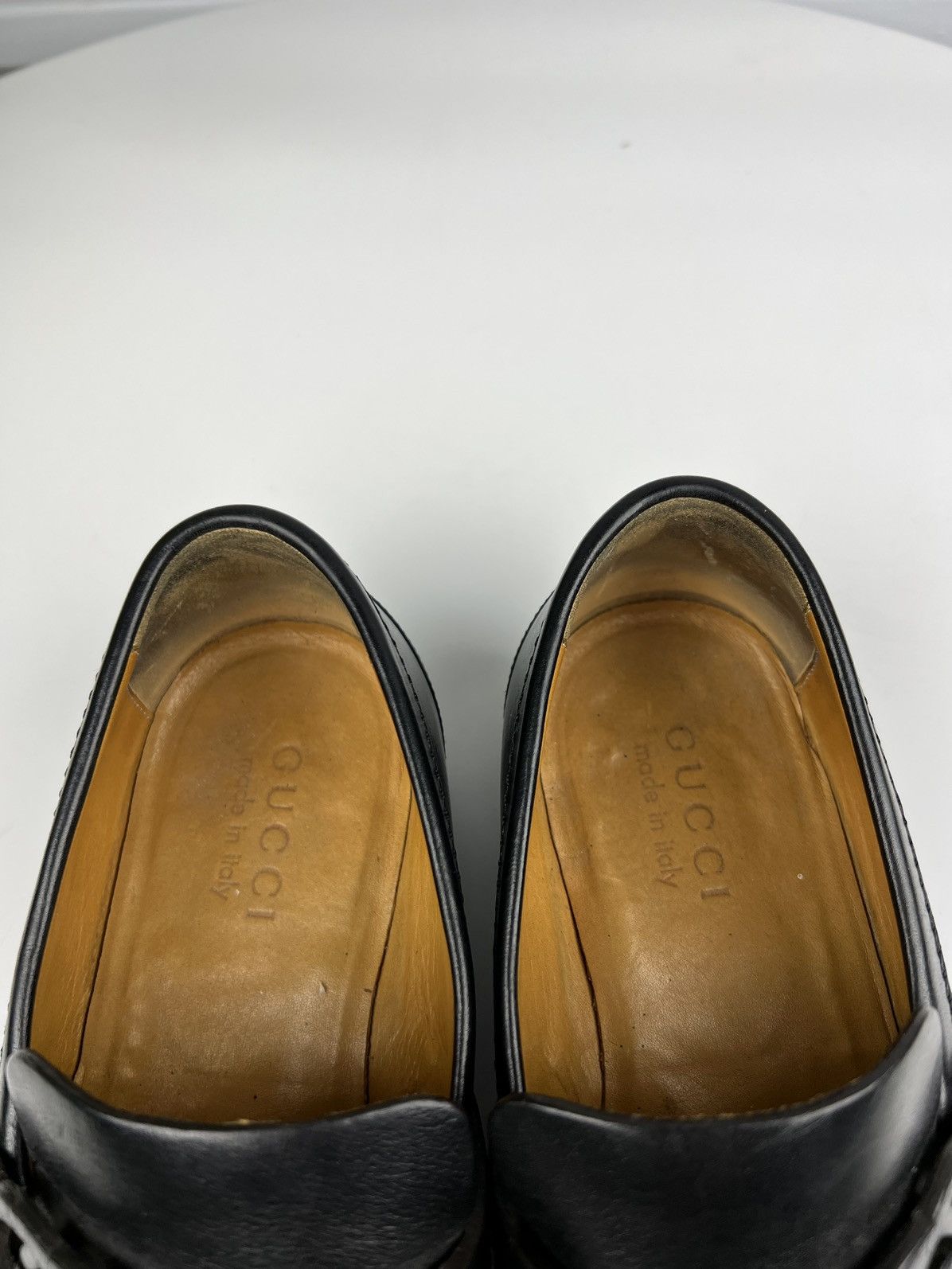 Gucci GUCCI Loafers Leather Shoes Strap GG Logo Black Men’s Size US 6.5 / EU 39-40 - 17 Thumbnail