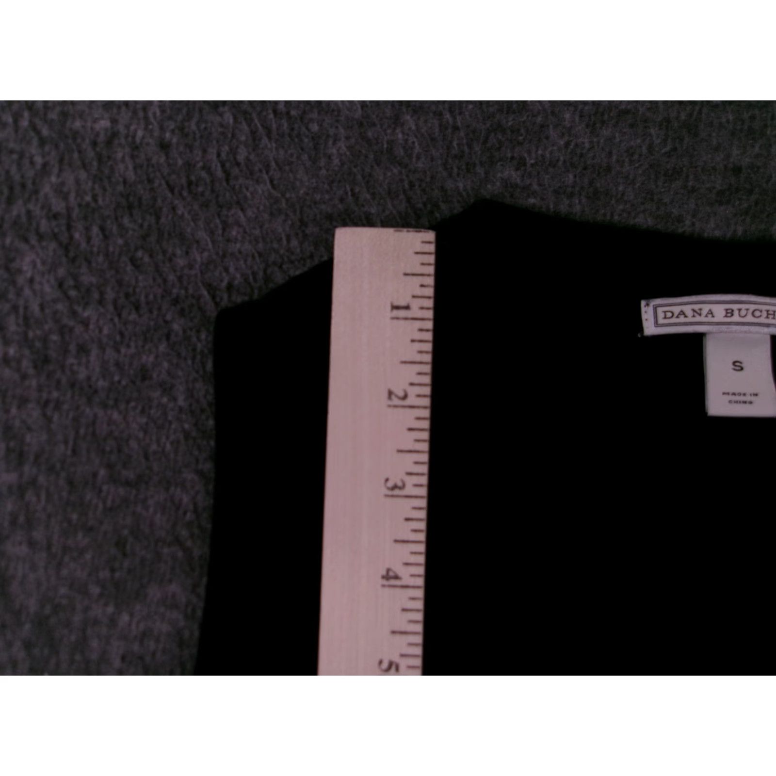 Vintage Dana Buchman Tank Top Women Small Black Ribbed Knit Shell Layer Capsule Base Size S / US 4 / IT 40 - 5 Thumbnail