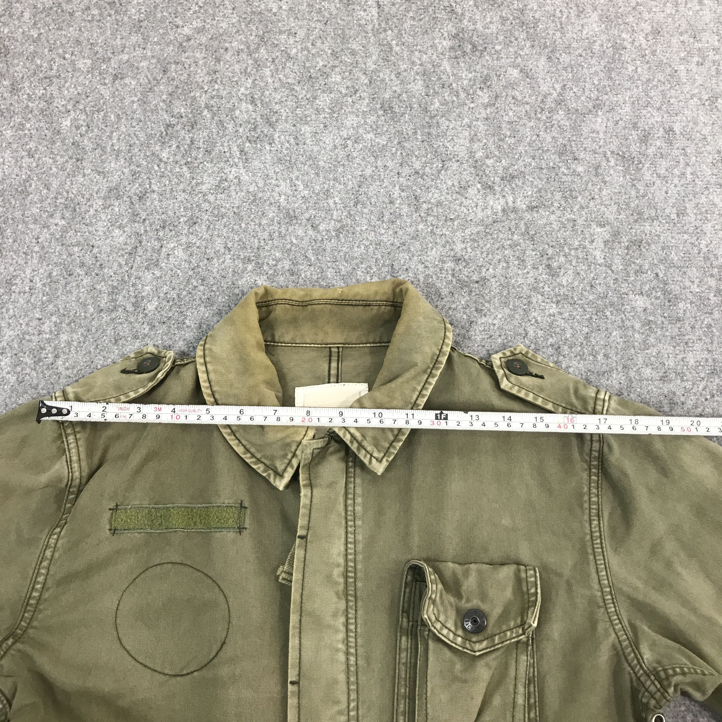 Japanese Brand BACK NUMBER ARMY STYLE FADED JACKET Size US S / EU 44-46 / 1 - 10 Thumbnail