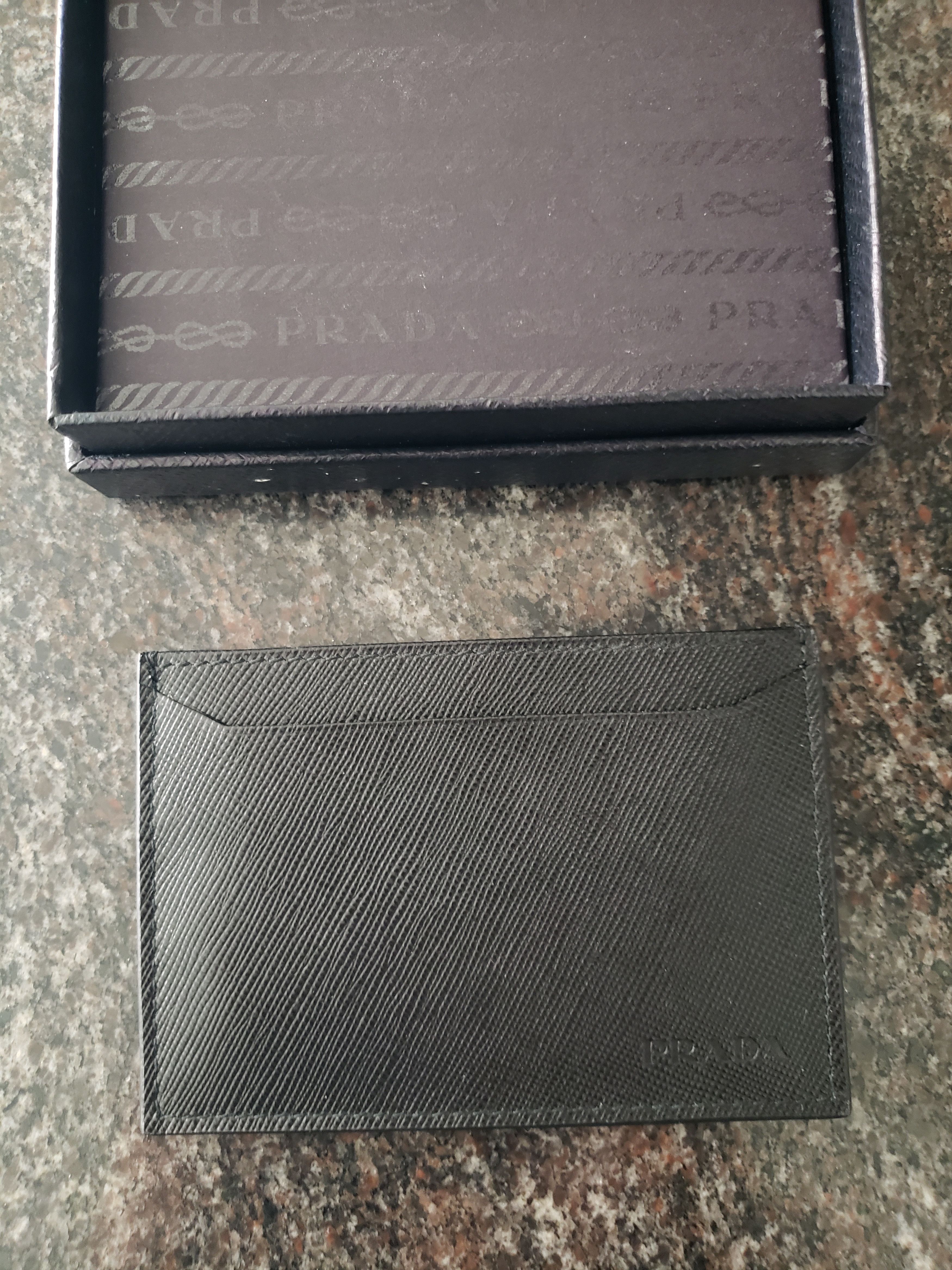 image of Prada Saffiano Card Holder/wallet - New/never Used 2M0208 in Black Nero, Men's