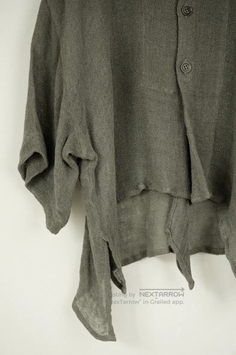 Y's Y's 23 SS vintage lime green linen feather cardigan sweate Size XS / US 0-2 / IT 36-38 - 4 Thumbnail
