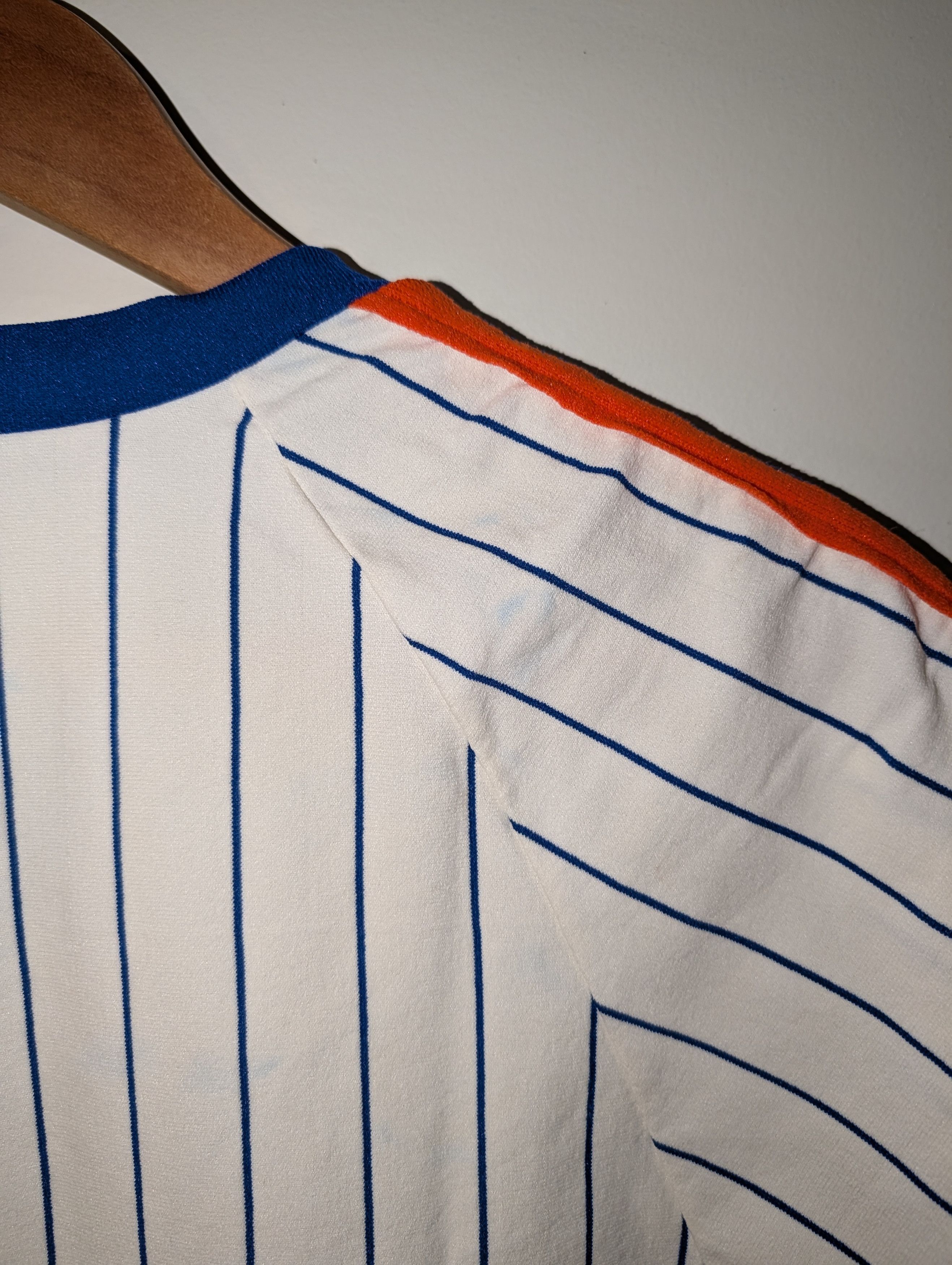 MLB Vintage 80s New York Mets MLB Baseball Sand-Knit T-Shirt Size US M / EU 48-50 / 2 - 10 Thumbnail