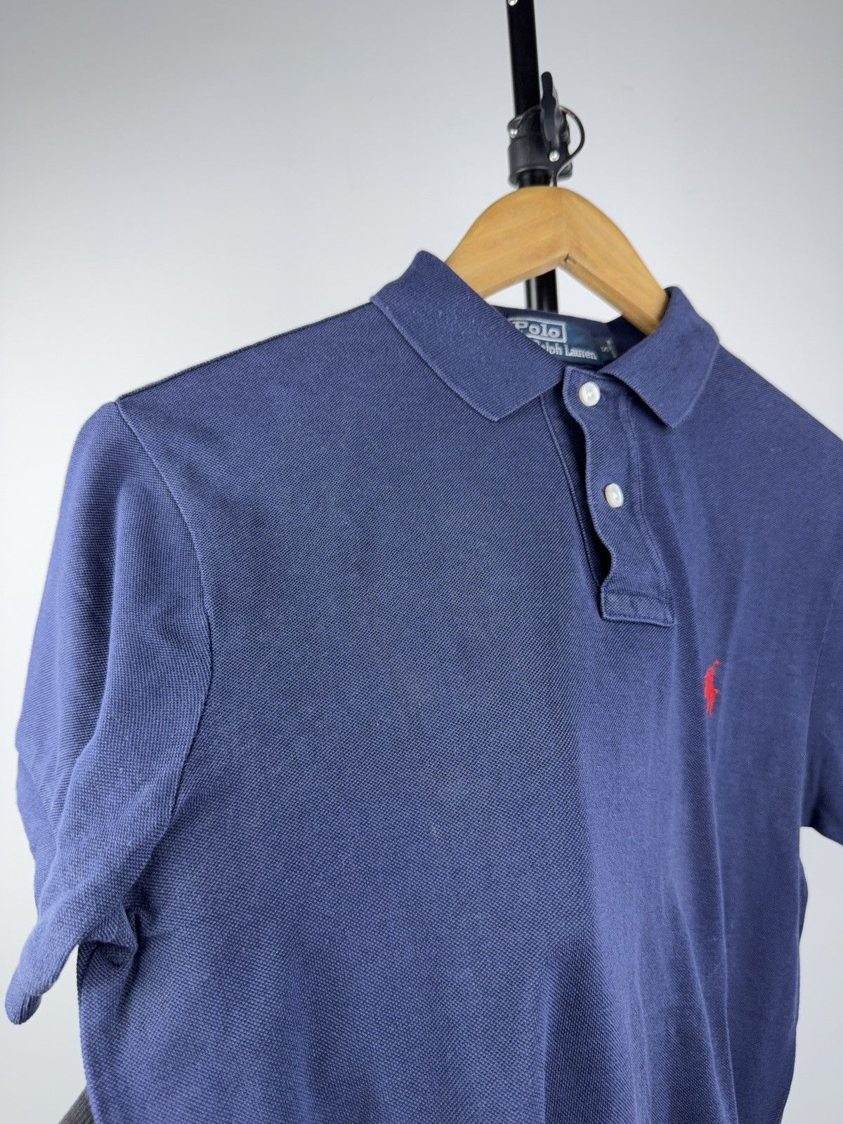 Polo Ralph Lauren 90s Polo Ralph Lauren Navy Custom Fit Cotton Polo Shirt Size US S / EU 44-46 / 1 - 5 Thumbnail