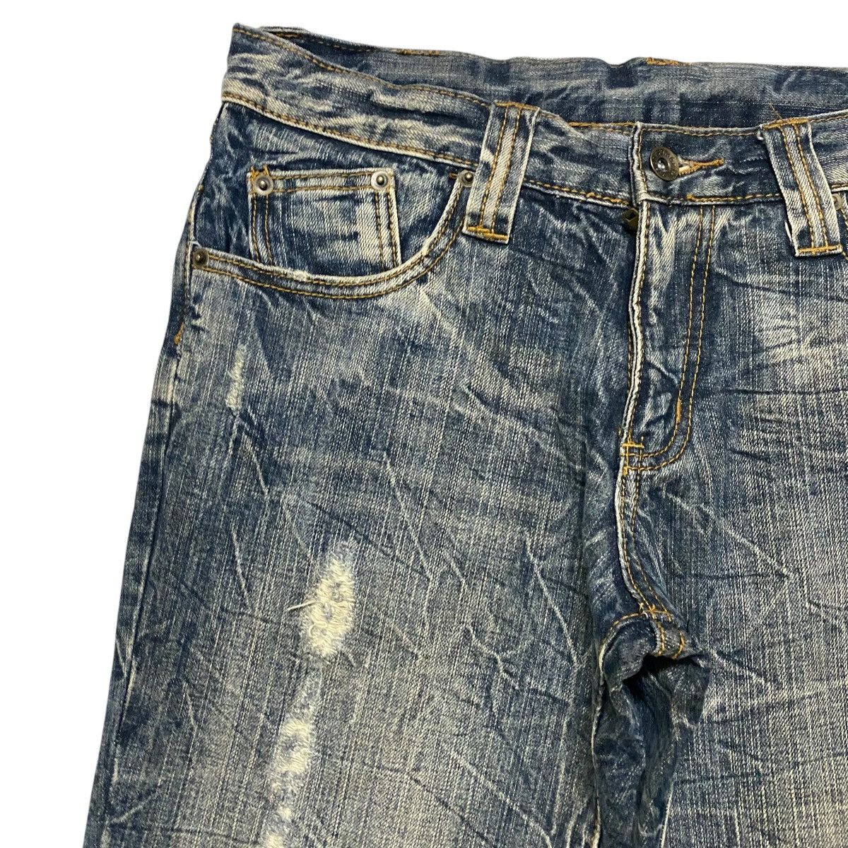 semanticdesign Semantic Design Distressed Denim Flare Jeans Size US 31 - 5 Thumbnail