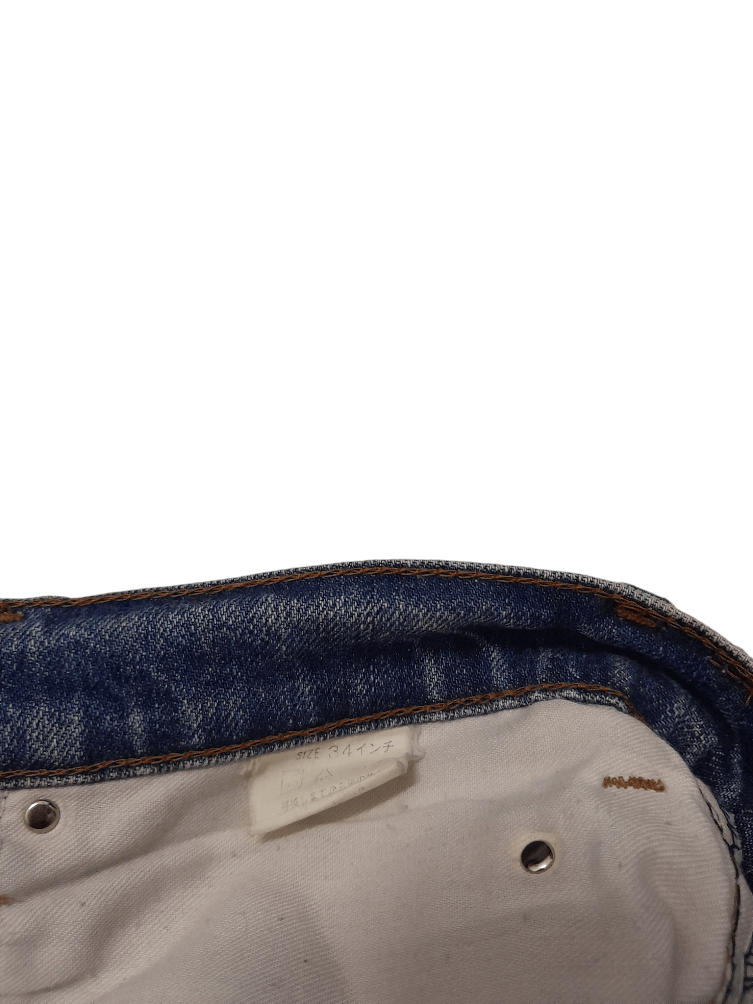 Levi's × Vintage 90s Levis Carozza Big E Studded Denim (F370) Waist 33 Size US 33 - 5 Thumbnail