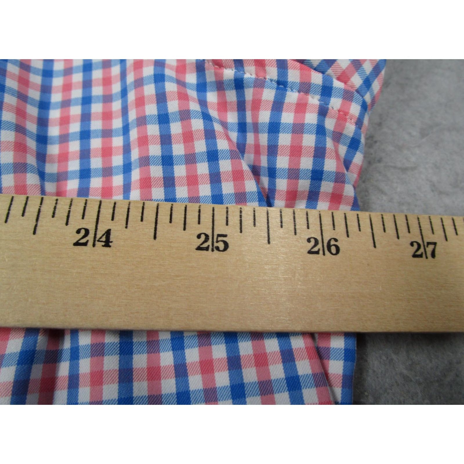 Vineyard Vines Vineyard Vines Shirt Mens 2XL Pink Blue Gingham Slim Fit Whale Shirt Performance Size US XXL / EU 58 / 5 - 5 Thumbnail