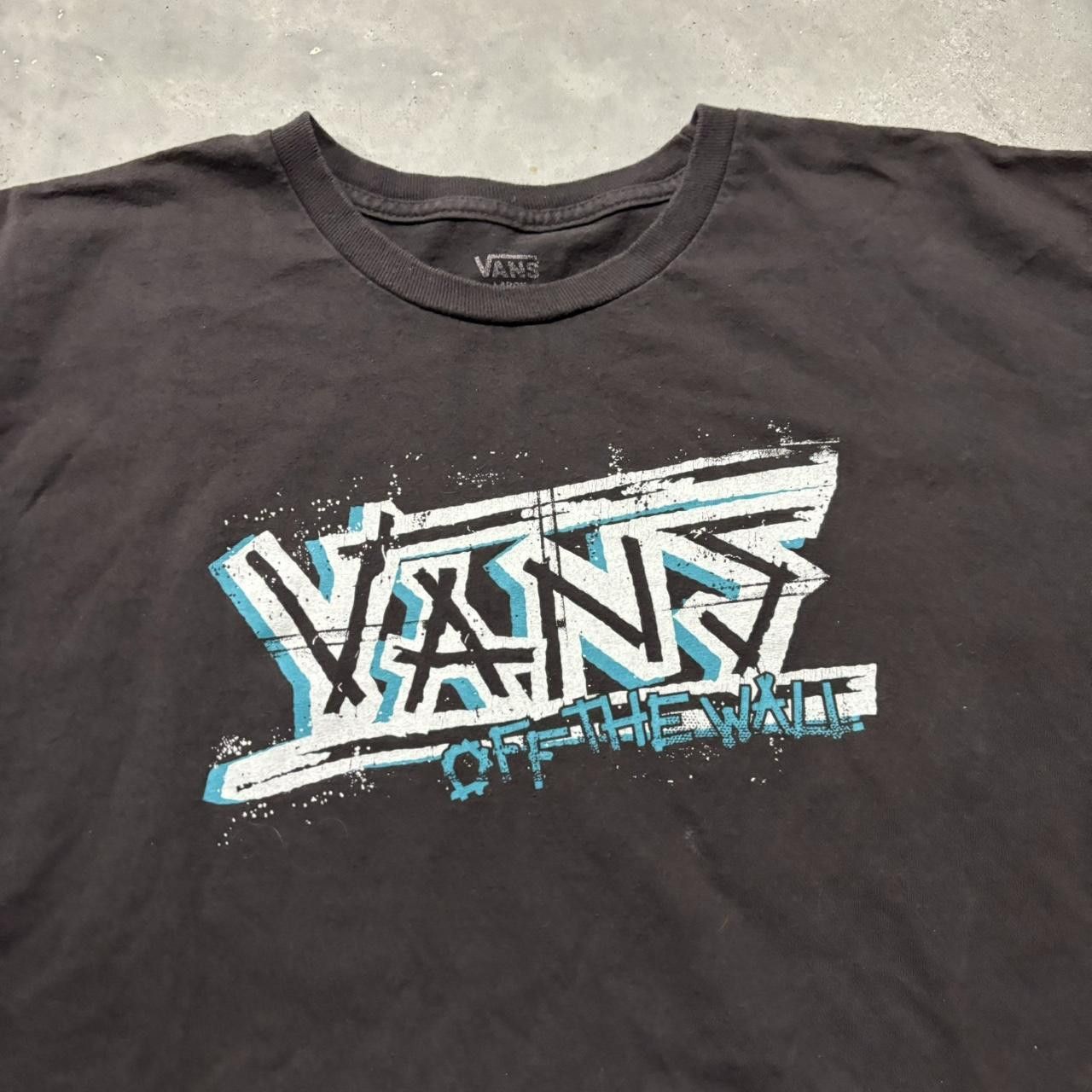 Vans × Vintage Crazy Vintage Y2K/2000s Grunge Cyber Goth Vans Skater Graphic Tee! Size US L / EU 52-54 / 3 - 2 Thumbnail