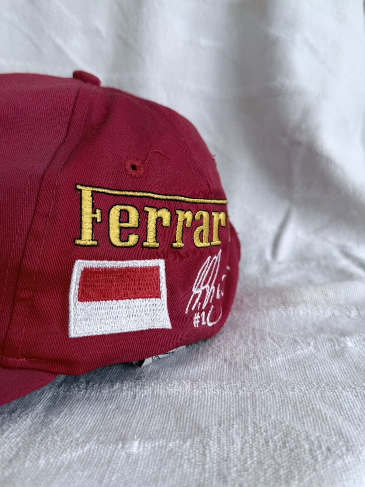 Ferrari Vintage Ferrari Michael Schumacher Dekra Cap Hat Size ONE SIZE - 3 Thumbnail