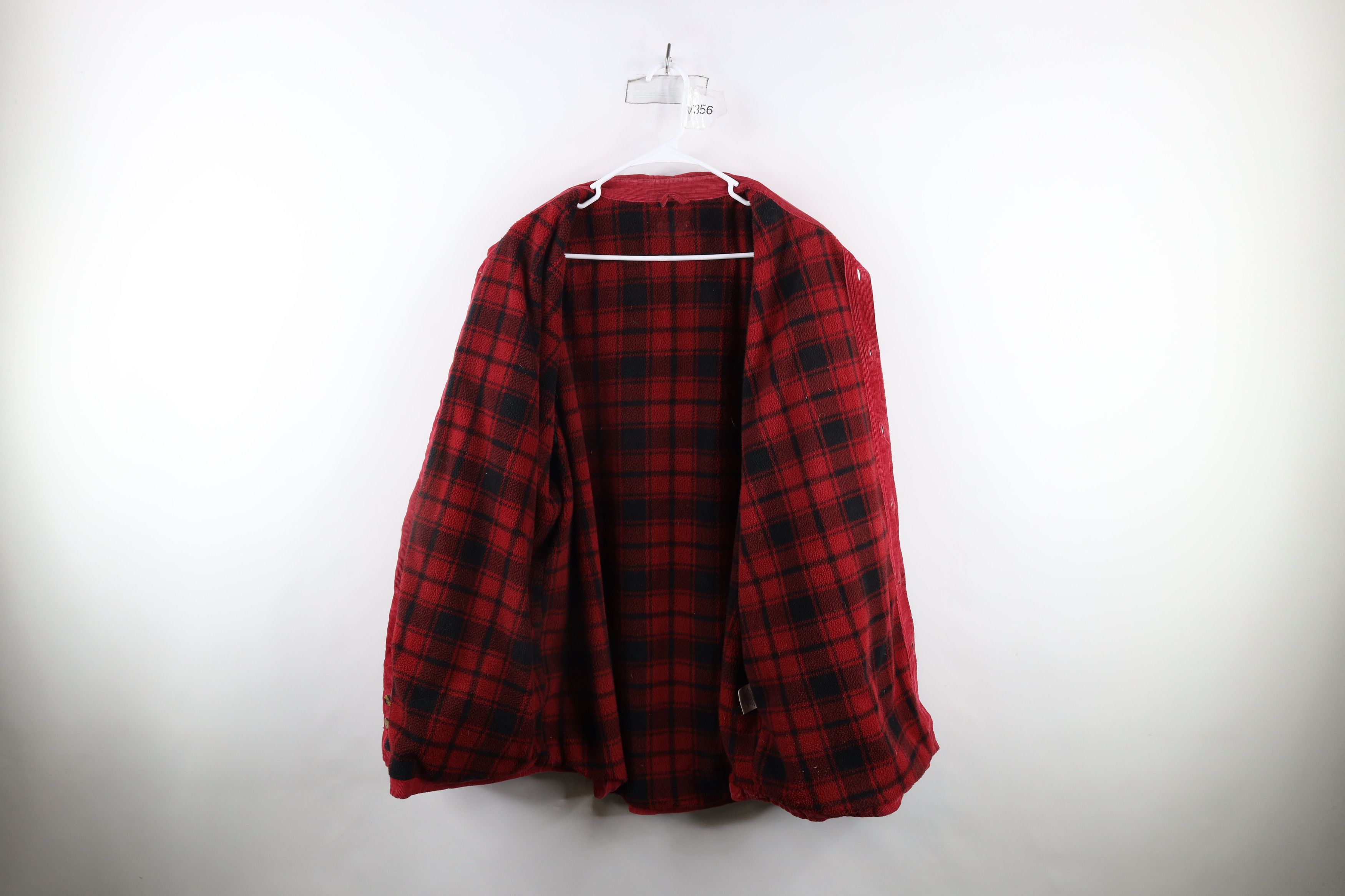 Vintage Vintage 90s Streetwear Lined Corduroy Shirt Jacket Jac Shirt Size US XL / EU 56 / 4 - 10 Thumbnail