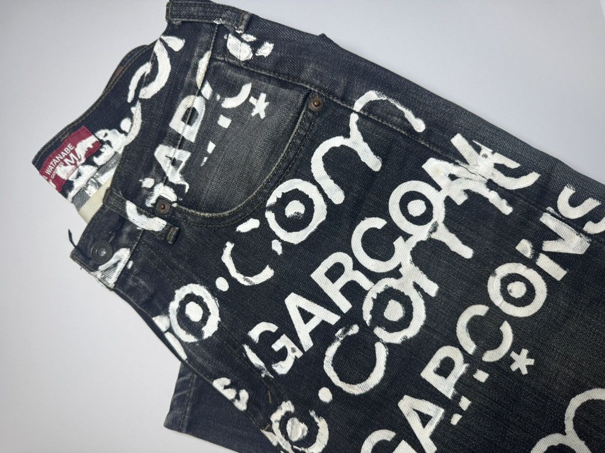 10 Corso Como × Comme des Garcons AD2001 Levis 503 Graffiti Denim Size US 28 / EU 44 - 5 Thumbnail