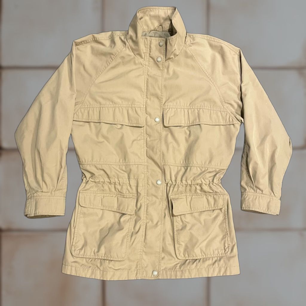 Eddie Bauer VINTAGE Eddie Bauer Jacket Women L Mountain Parka Beige Utility Mid-Length 39835 Spring Fall Casual Travel Size L / US 10 / IT 46 - 1 Thumbnail