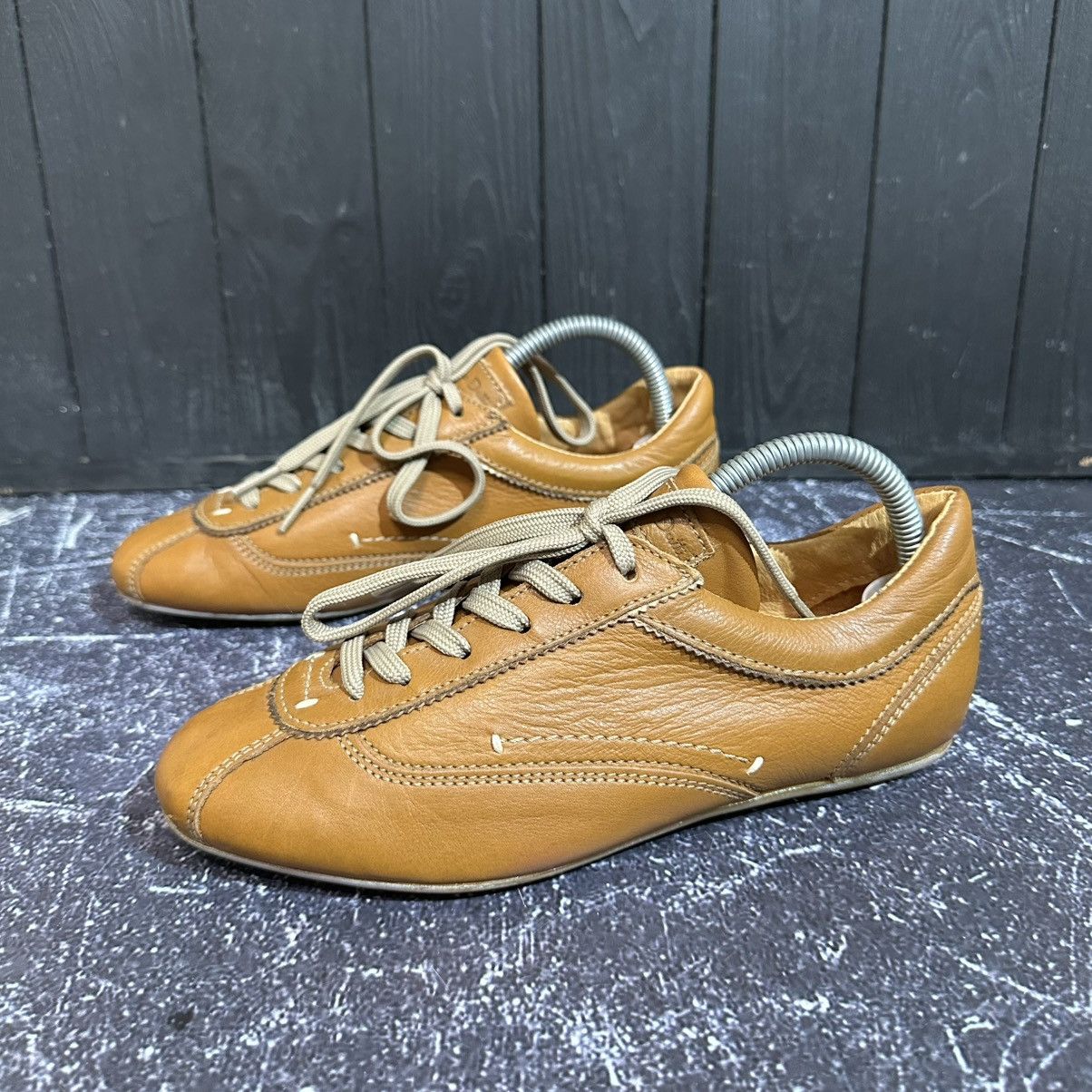 Massimo Dutti × Vintage Massimo Dutti Vintage Brown Women’s Lather Sneakers size 38 Size US 8 / IT 38 - 4 Thumbnail