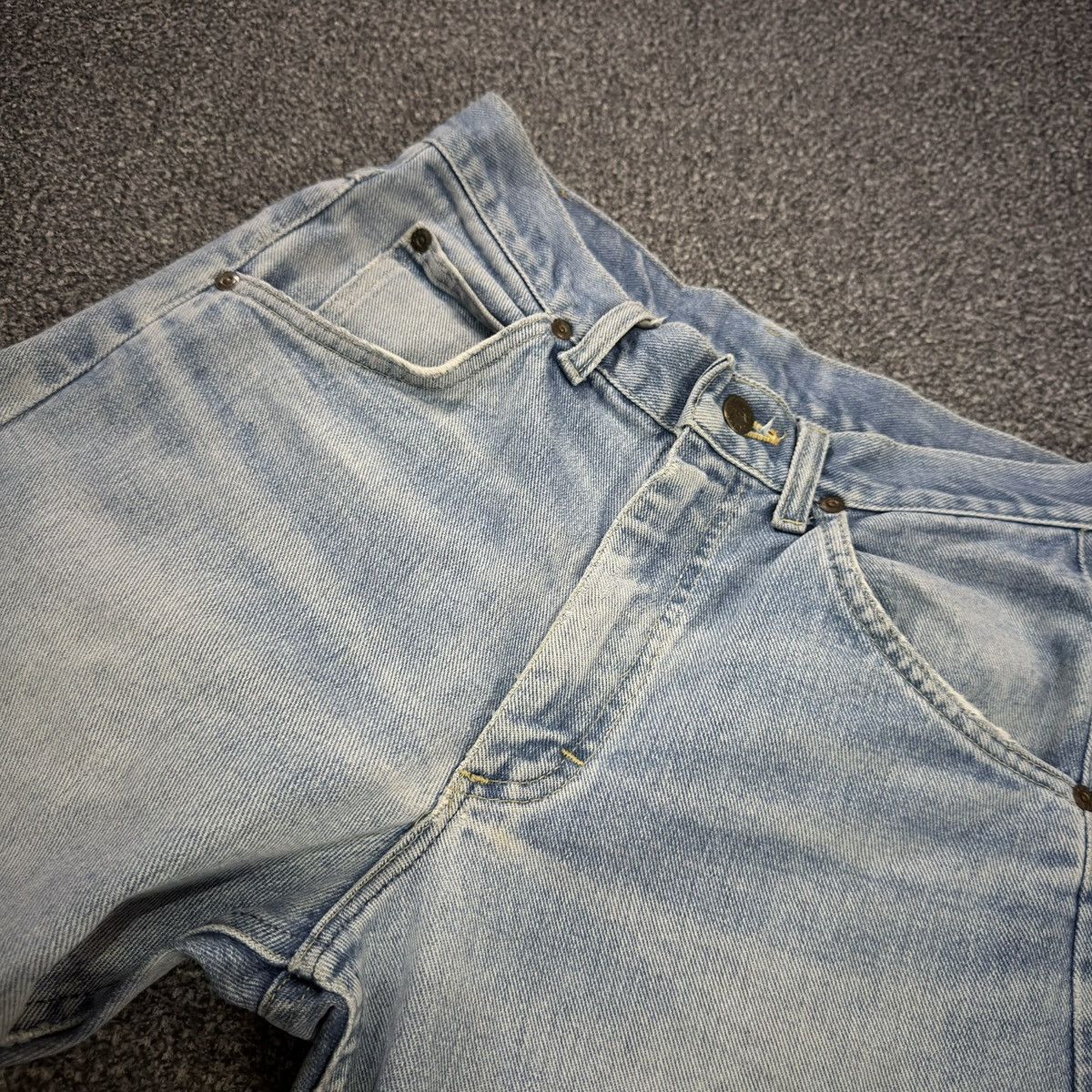 Vintage 🇺🇸 Early 80s Lee Distressed Faded Wash Aging Denim Made Usa Size US 30 / EU 46 - 13 Thumbnail