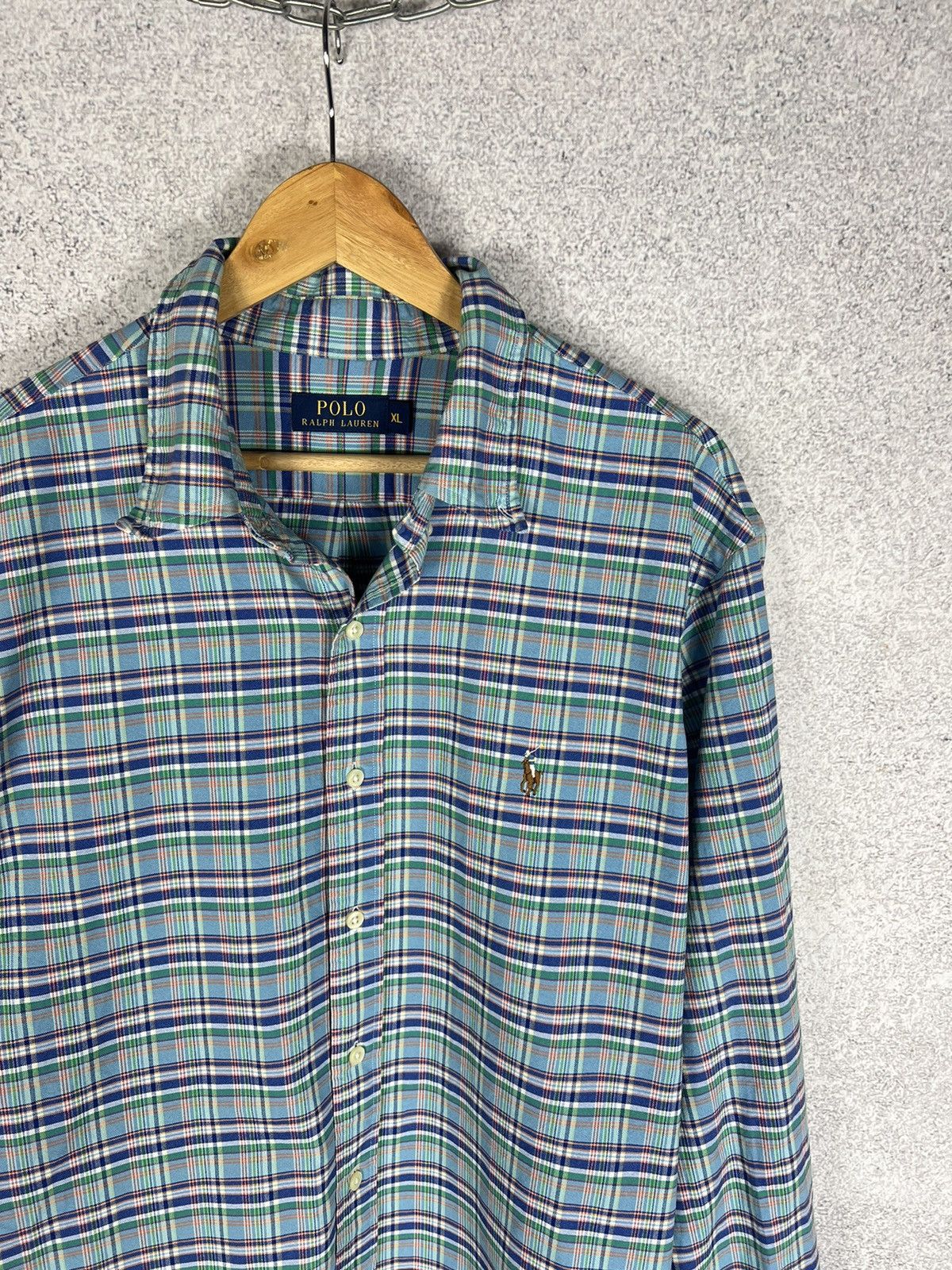 Polo Ralph Lauren Polo Ralph Lauren Check Country Shirt Longsleeve Size US XL / EU 56 / 4 - 2 Thumbnail