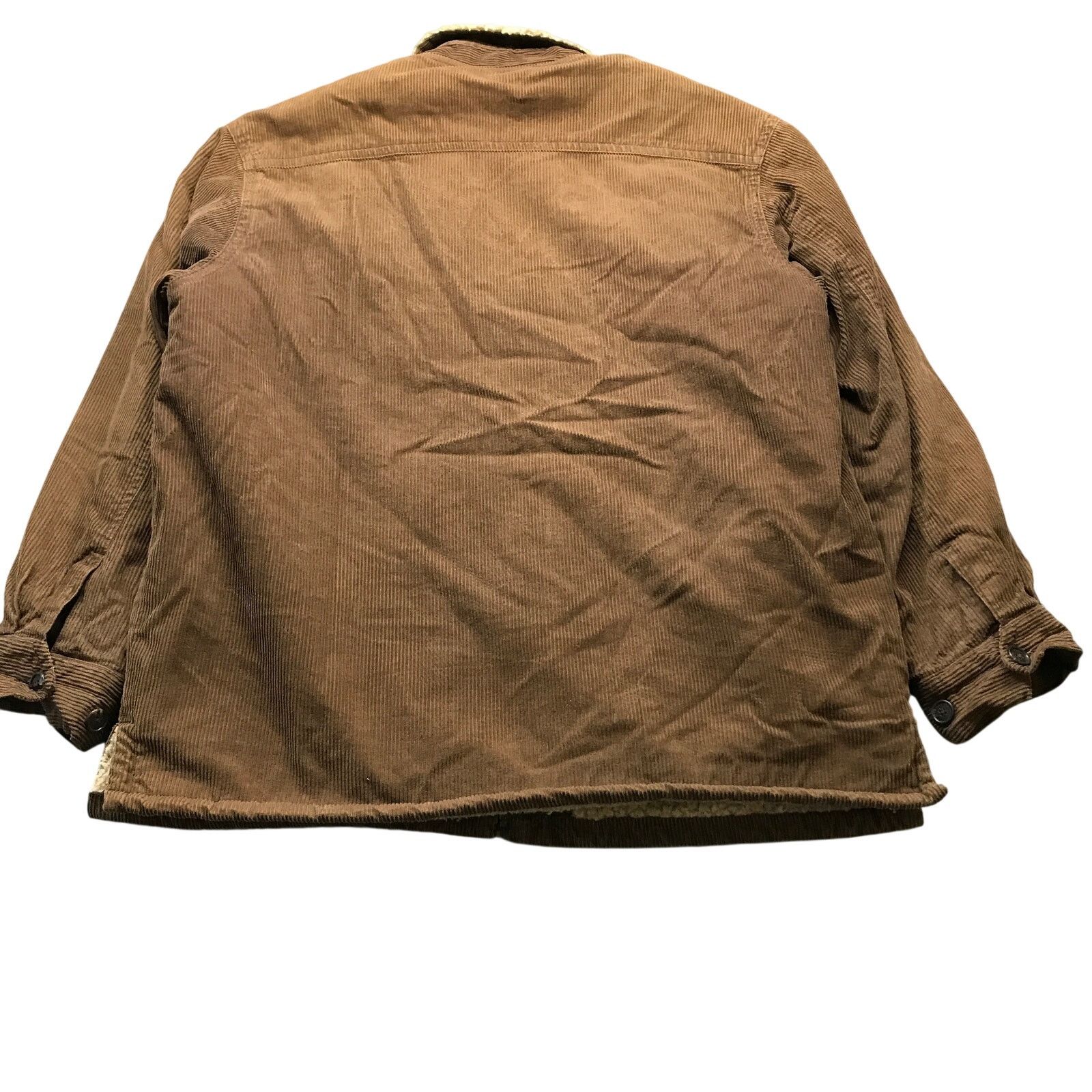 J.Crew Vintage J Crew Sherpa Lined Corduroy Jacket Men Large Brown Size US L / EU 52-54 / 3 - 2 Thumbnail
