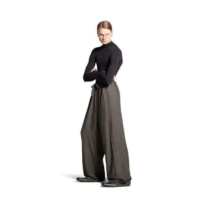 Balenciaga o1w1db10126 Fluid Tailored Pants in Grey Size US 28 / EU 44 - 3 Thumbnail