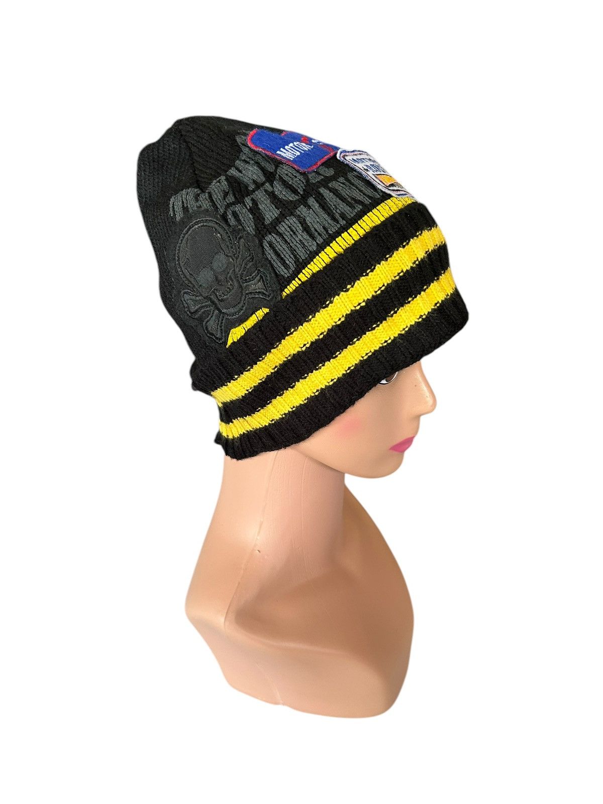 Japanese Brand × Kapital × Vintage Skull Motorcycle Japanese Style Beanie Hats Size ONE SIZE - 2 Thumbnail