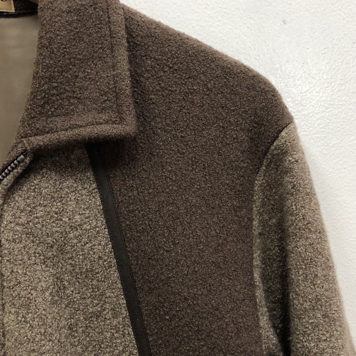 Vintage Vintage 90s Gran Signore Patchwork Zipper Wool Jacket Size US M / EU 48-50 / 2 - 9 Thumbnail