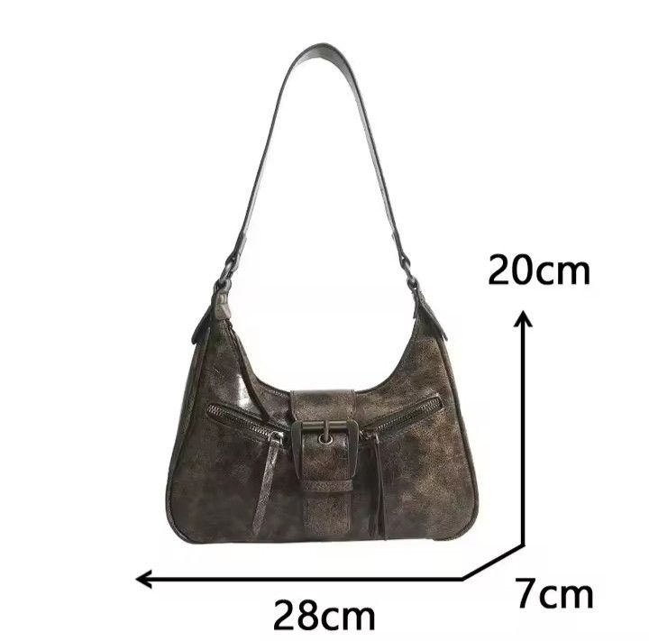 The Unbranded Brand Retro PU Leather Design Bag Size ONE SIZE - 6 Thumbnail