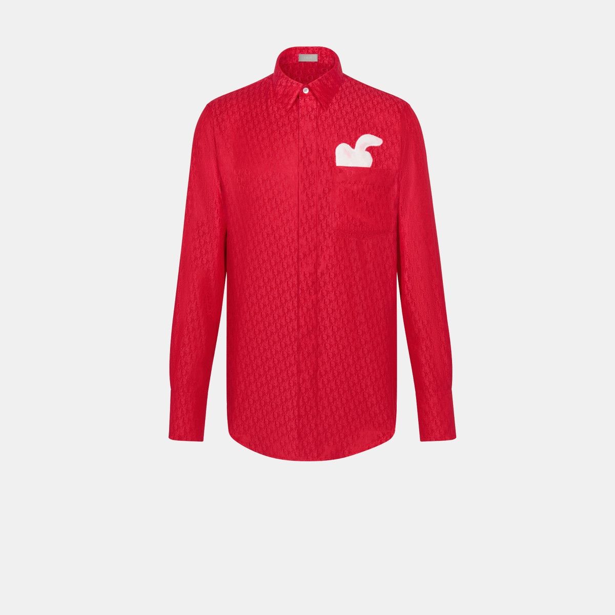 image of Dior O1W1Db10124 Shirt In Red, Men's (Size Medium)