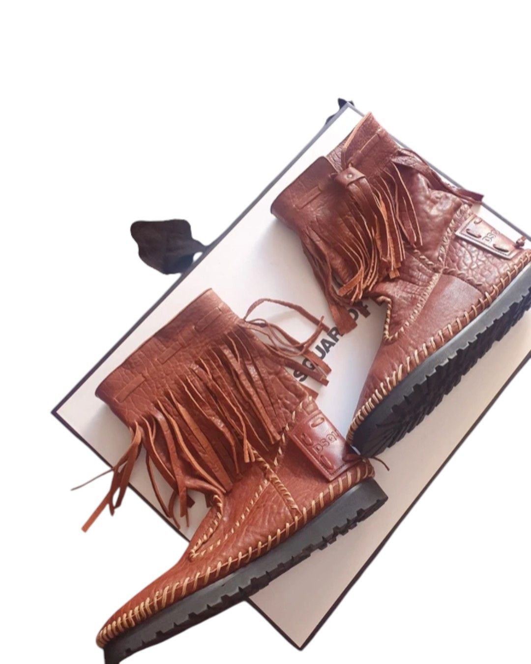 Dsquared2 LAMBSKIN LEATHER COWBOY BOOTS Size US 8 / EU 41 - 7 Thumbnail