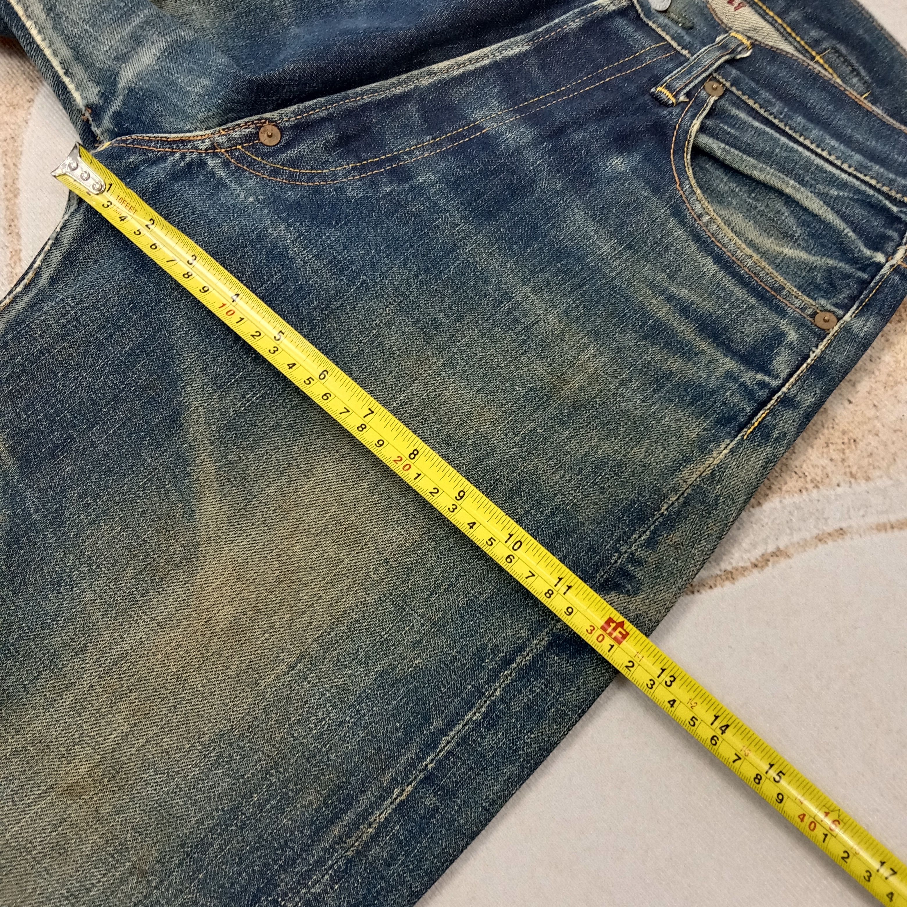 Evisu Evis Selvedge Japanese Daicock Custom Denim Jeans C258N21 Size US 29 - 14 Thumbnail