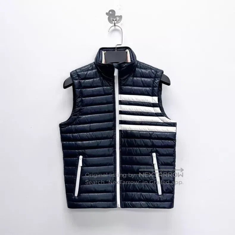 Thom Browne Thom Browne Navy Blue Vest Vest Jacket Size XS / US 0-2 / IT 36-38 - 1 Thumbnail