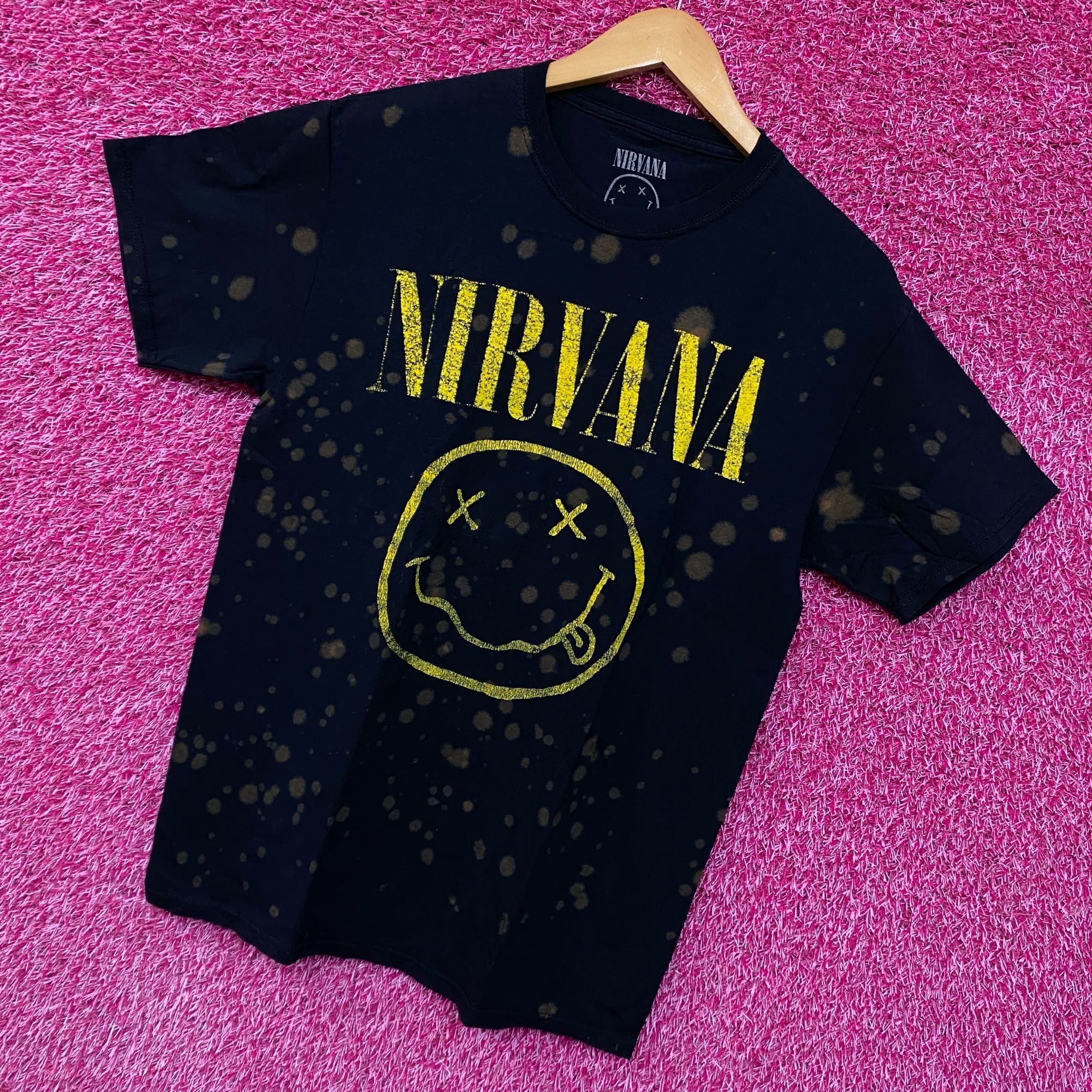 Nirvana Nirvana Nevermind Bleach Dye Grunge Rock Tshirt size Medium Size US M / EU 48-50 / 2 - 3 Thumbnail