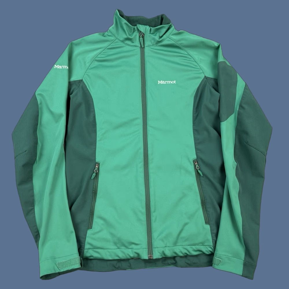 Marmot Marmot Leadville Jacket Women's Medium Green Colorblock Soft Shell Windstopper Jacket (M) Womens Windbreaker Fall Spring Winter Regular Size M / US 6-8 / IT 42-44 - 1 Thumbnail