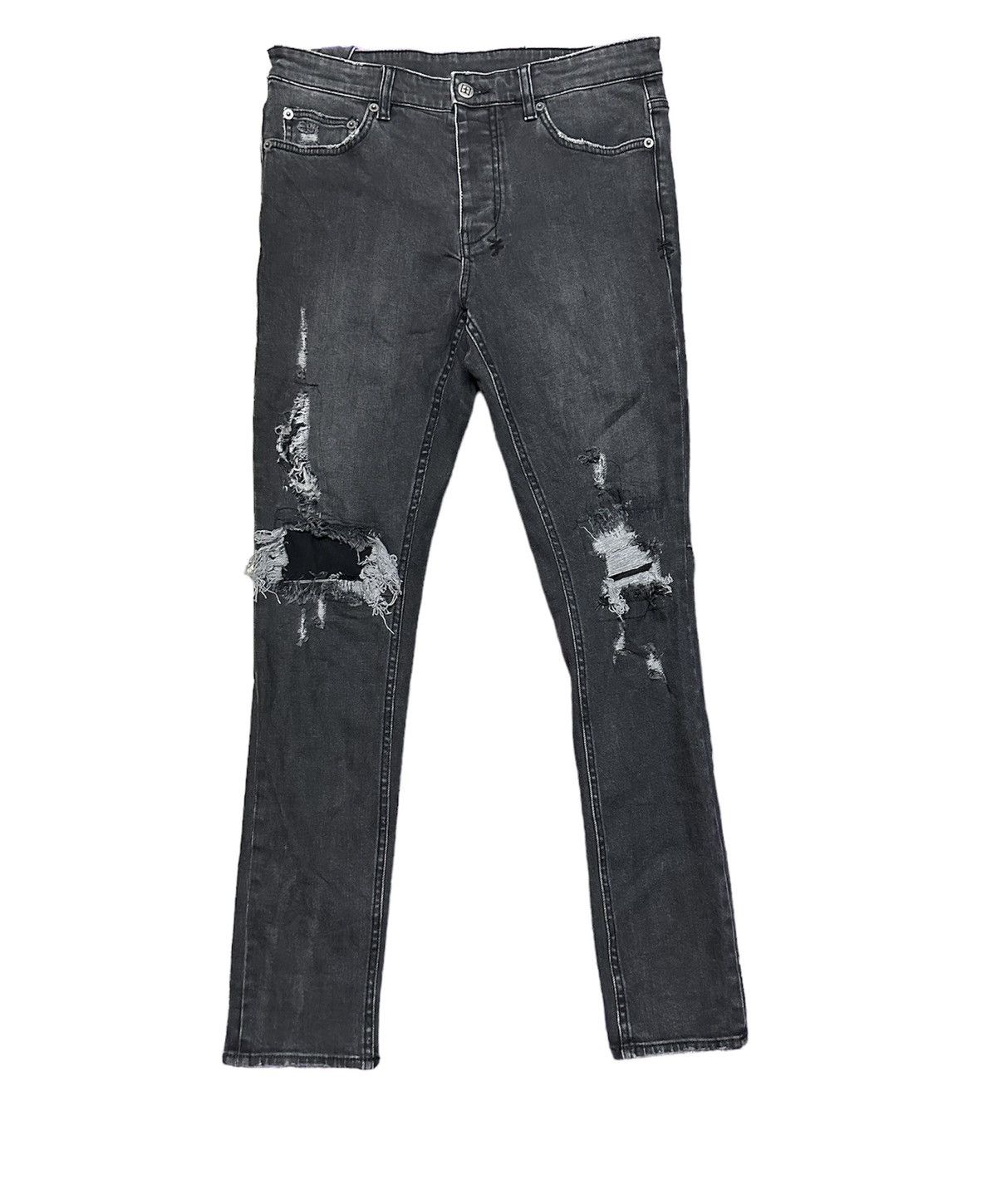 Ksubi Ksubi Van Winkle Angst skinny Trashed Black Jeans Size US 32 / EU 48 - 1 Thumbnail