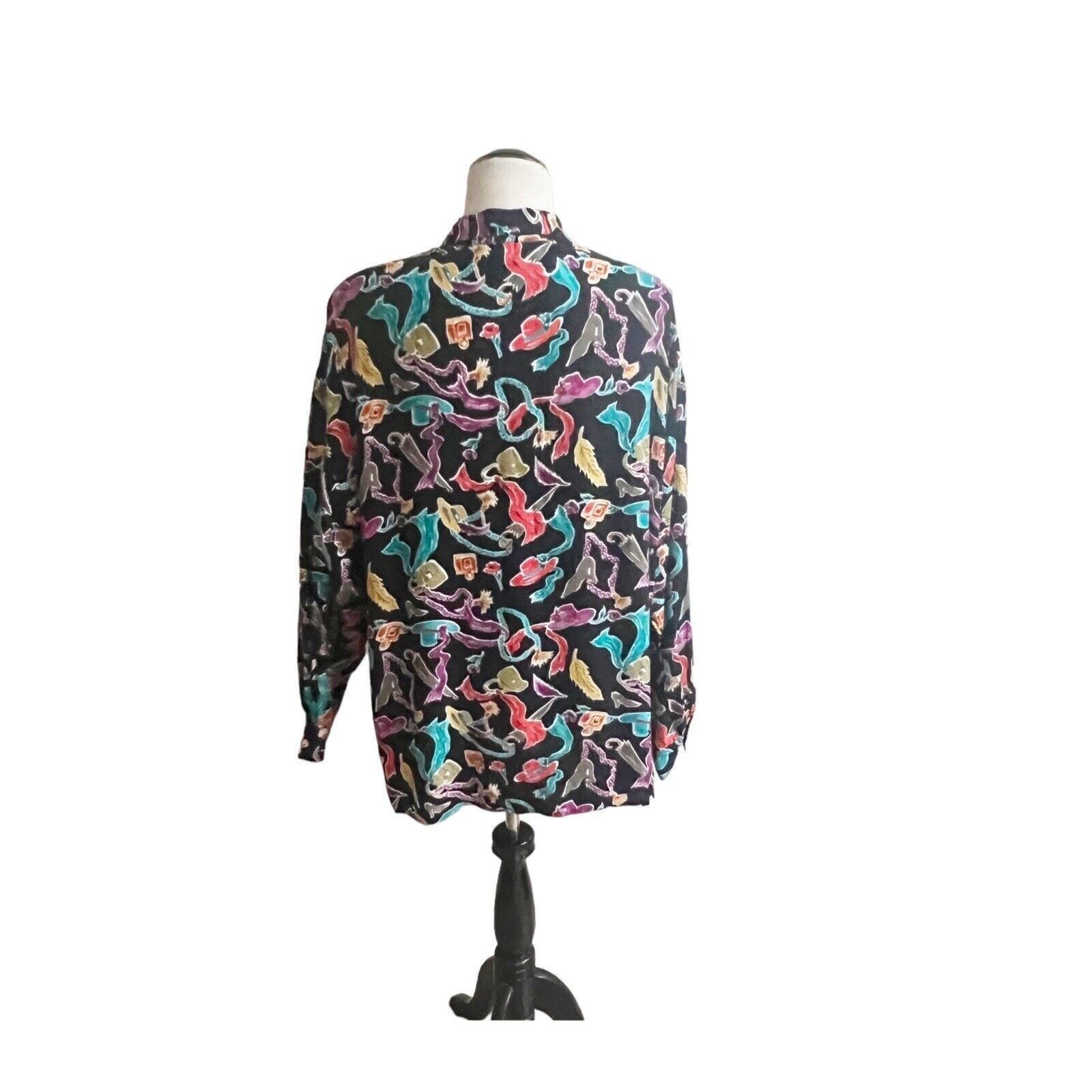 Diane von Furstenberg Diane Von Furstenburg Vintage Decor Button Down Shirt XL Size XL / US 12-14 / IT 48-50 - 3 Thumbnail