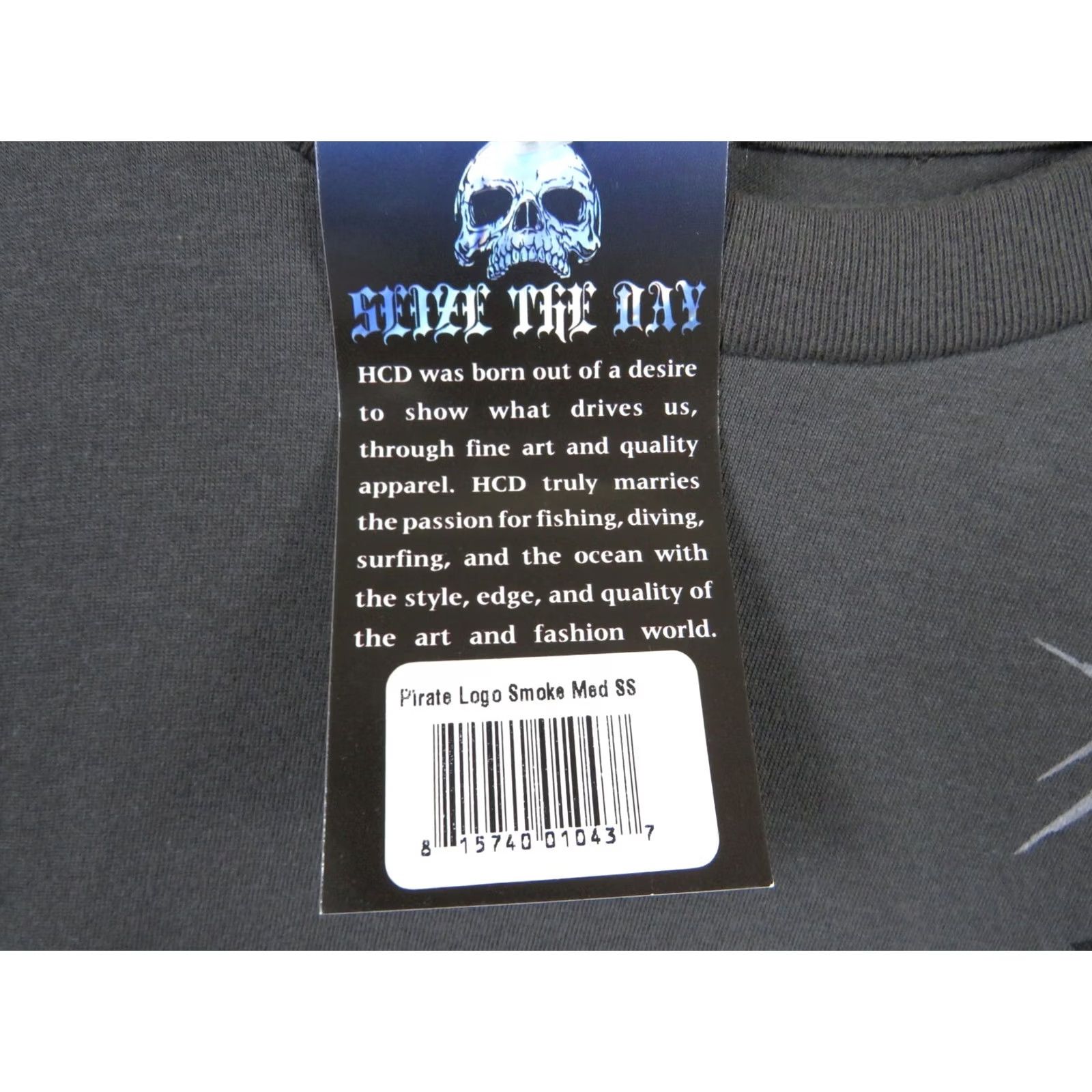 Diemme Hooked Carpe Diem T-Shirt Mens M Crew Neck Short Sleeve Multicolor Cotton Seize The Day Pirate logo Fish Graphic NWT SS Size US M / EU 48-50 / 2 - 4 Thumbnail