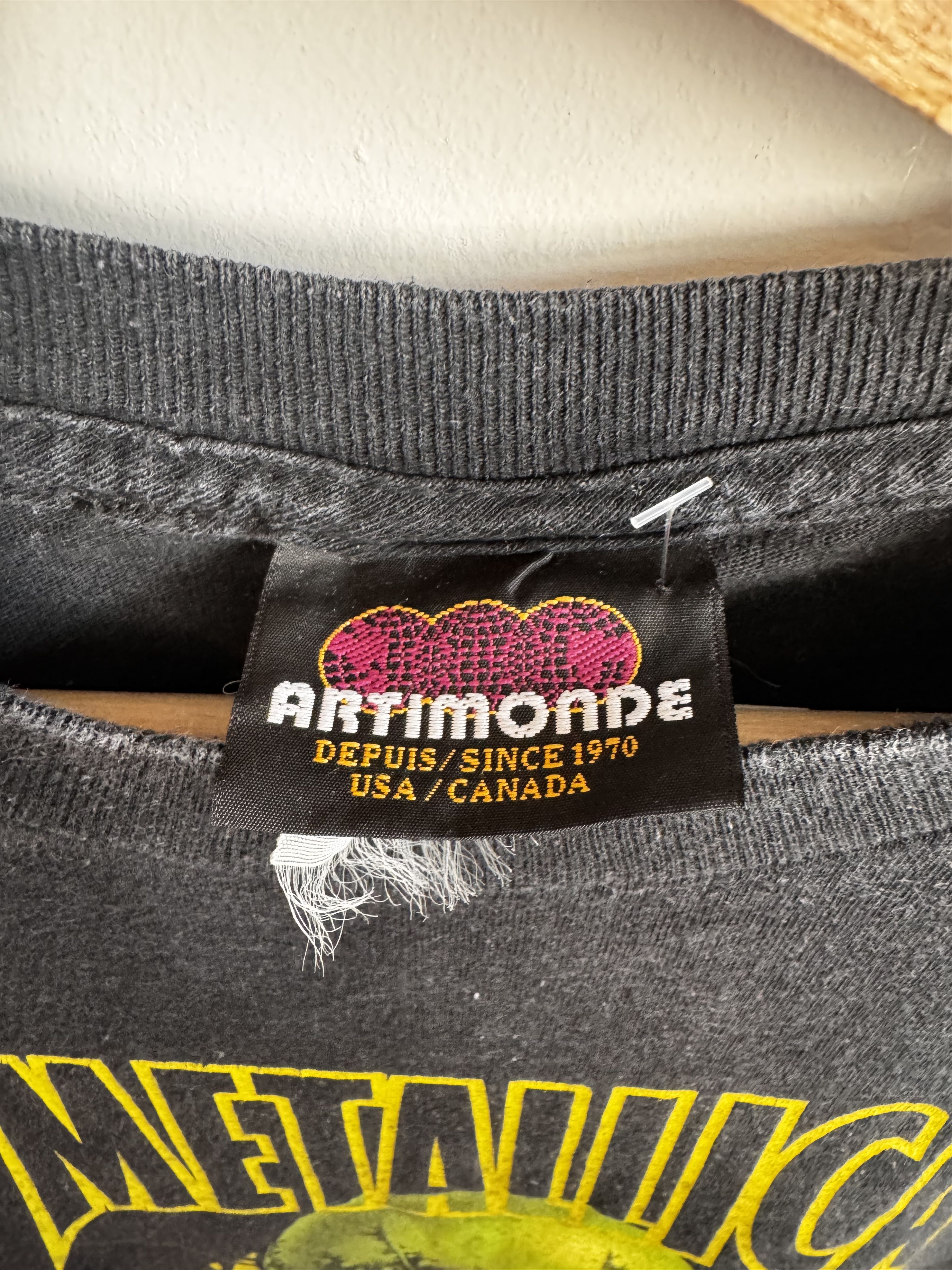 2001 Metallica Band Tee Pushead Size M, image size:3500x4667