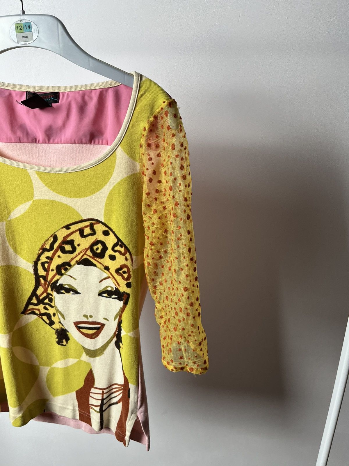 Custo Barcelona × Japanese Brand Vintage Custo Barcelona Graphic Mesh Sleeve Y2K Top Size M / US 6-8 / IT 42-44 - 5 Thumbnail