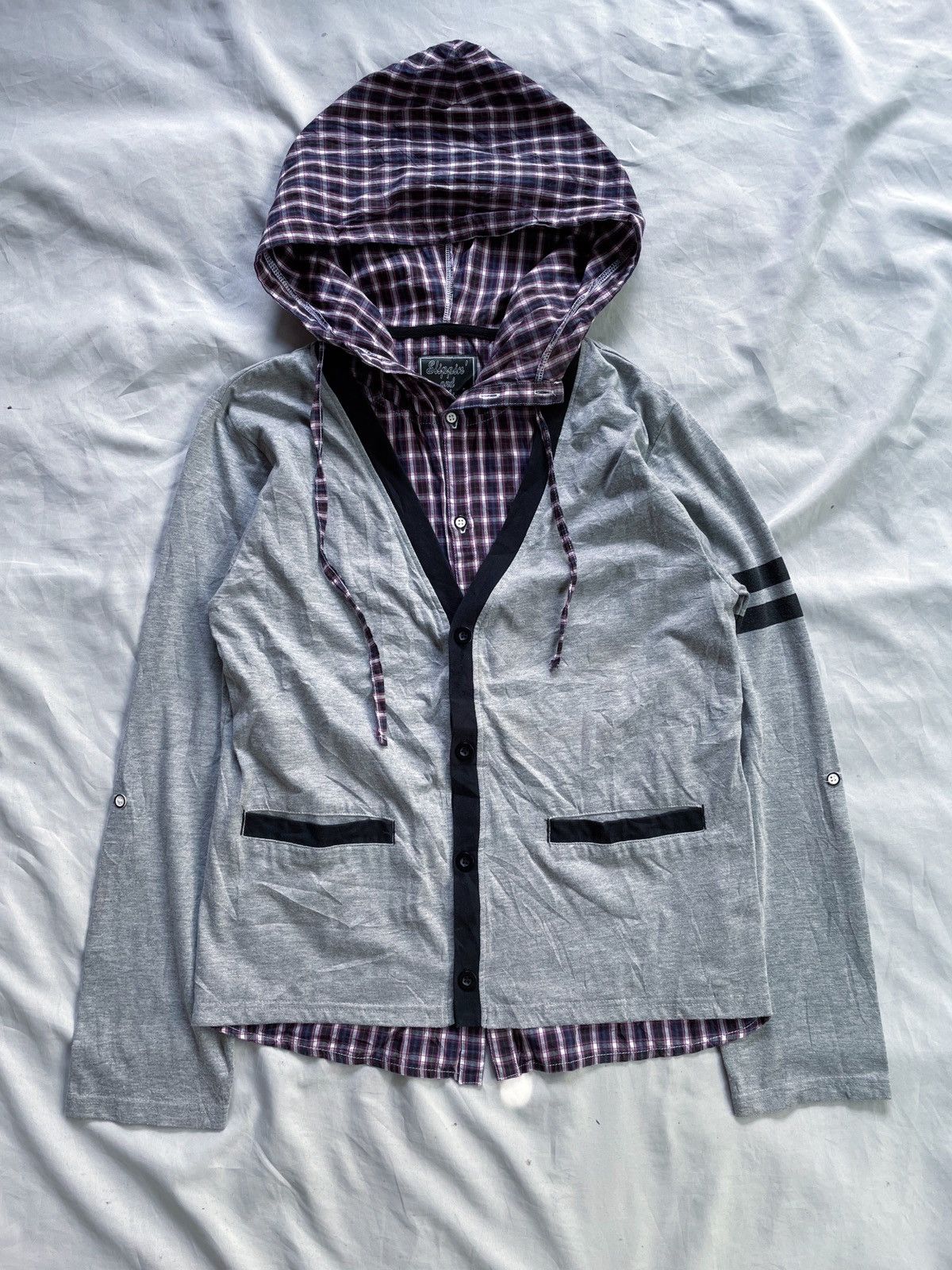 Japanese Brand JAPANESE DOUBLE LAYER CASUAL KNIT & SHIRT STYLE Size US M / EU 48-50 / 2 - 1 Thumbnail