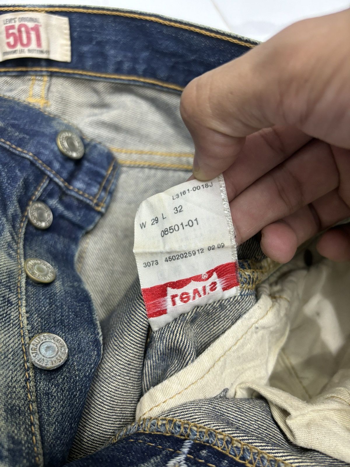 Levi's 🔥Levis 501 Japan Distressed Denim Jeans Size US 30 / EU 46 - 13 Thumbnail