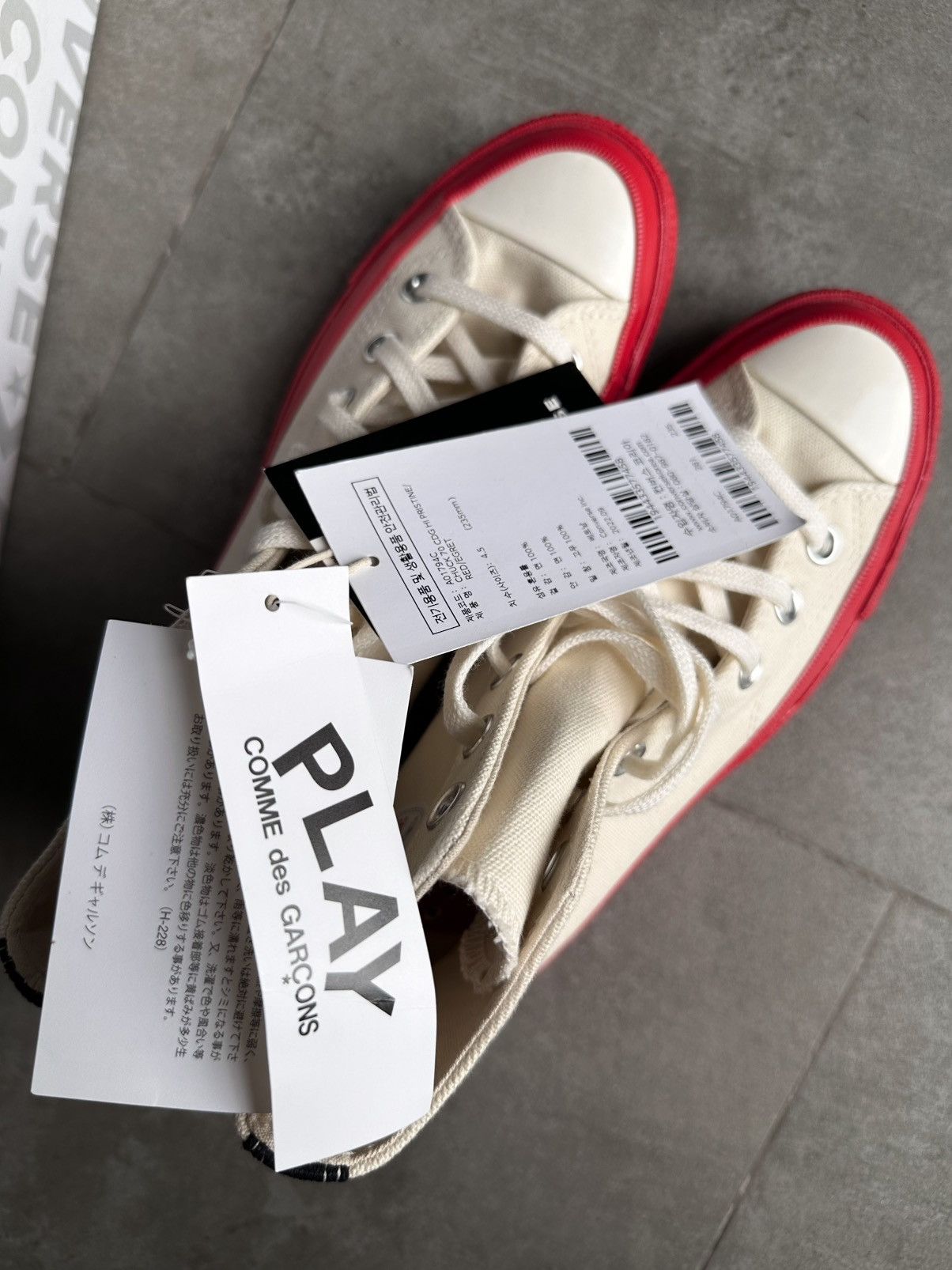 Comme des Garcons PLAY × Converse CDG PLAY x CONVERSE HI CHUCK TAILOR 70 Size US 6.5 / IT 36.5 - 13 Thumbnail