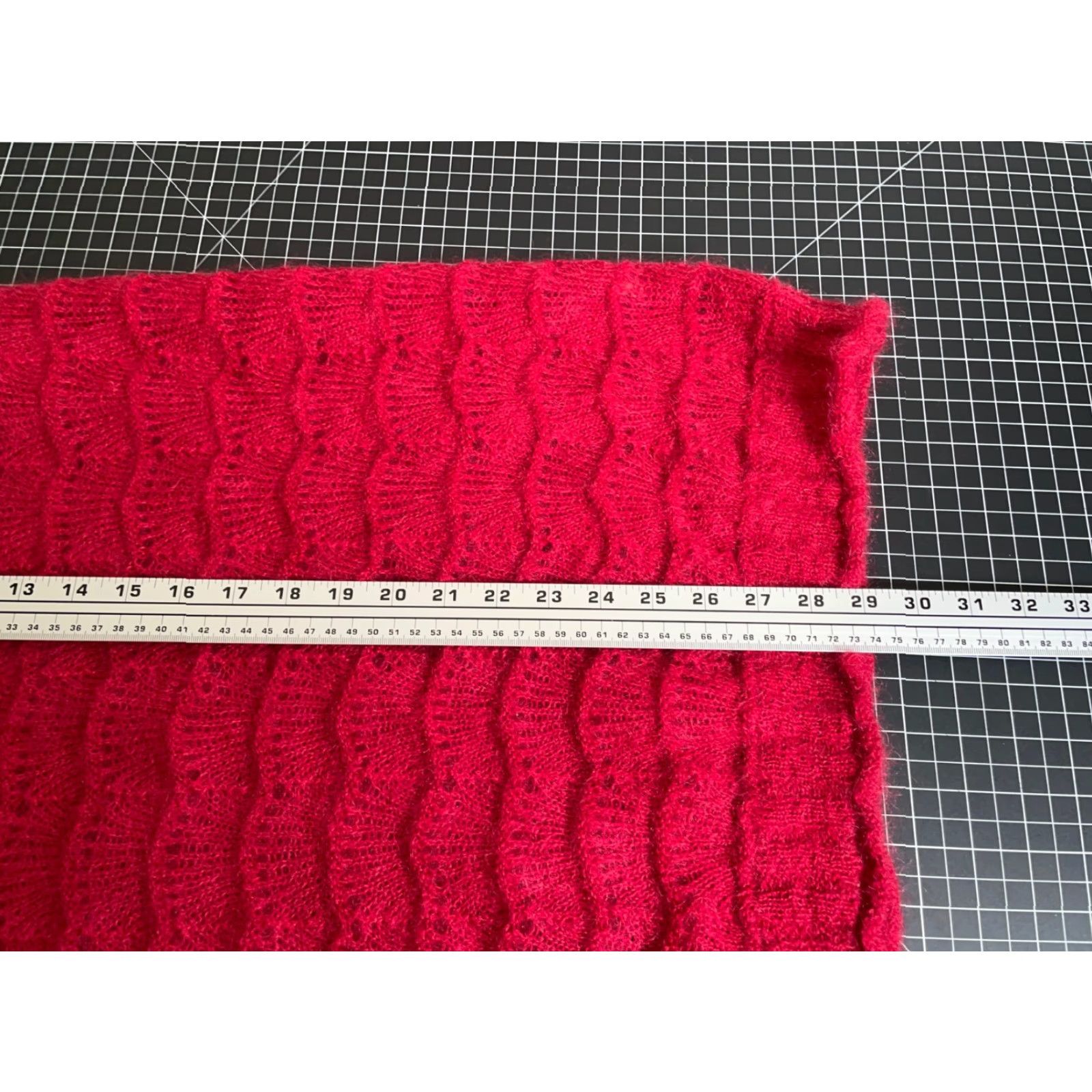 Esprit VINTAGE Esprit Mohair Rollneck Sweater Women's Medium Red Lightweight Oversized Knit 90s Retro Size M / US 6-8 / IT 42-44 - 6 Thumbnail